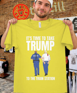 Trump Arrest Shirt - It's Time To Take Trump Train Station Tee