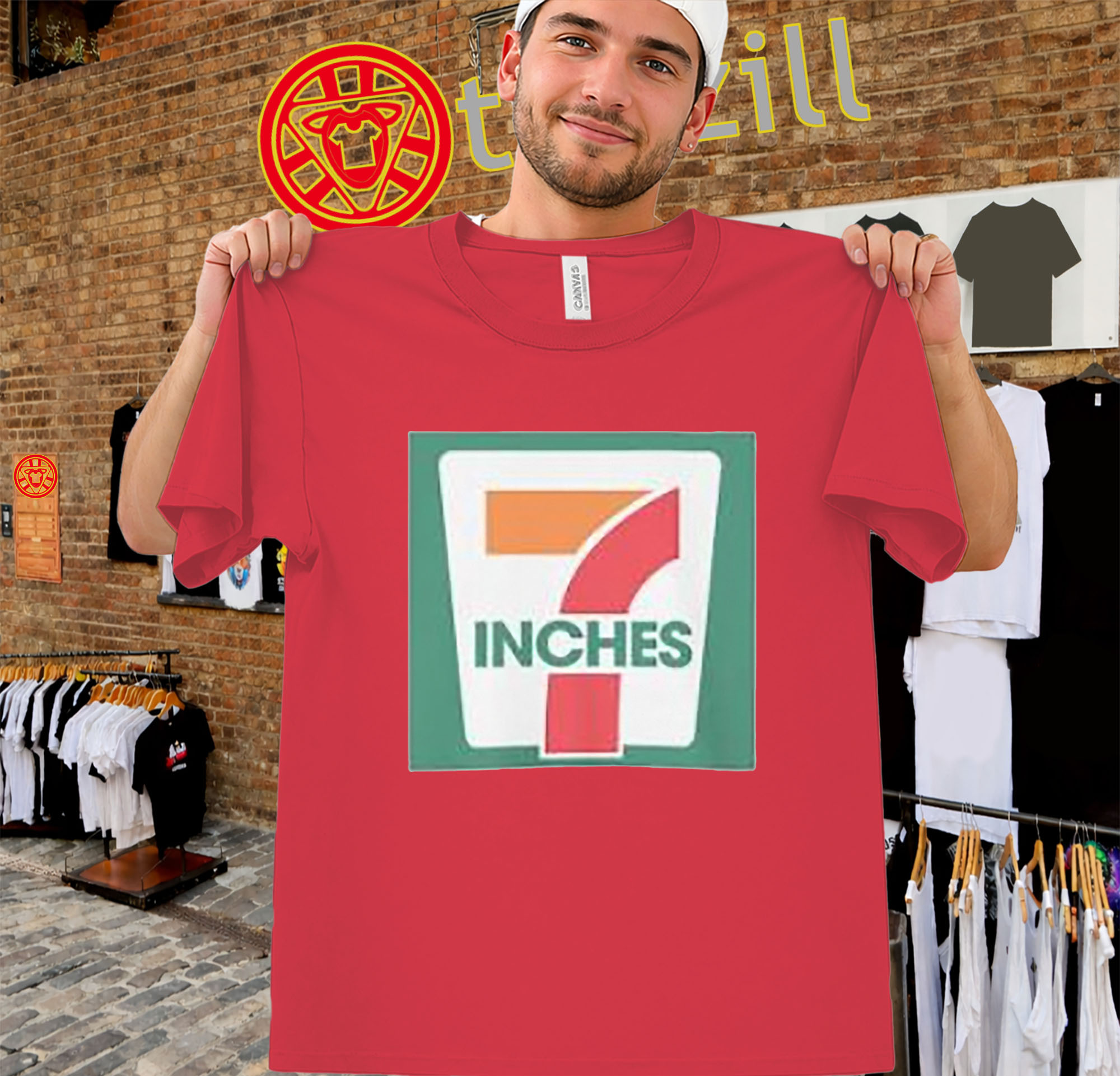 7 Inches Shirt - Funny Retro Logo