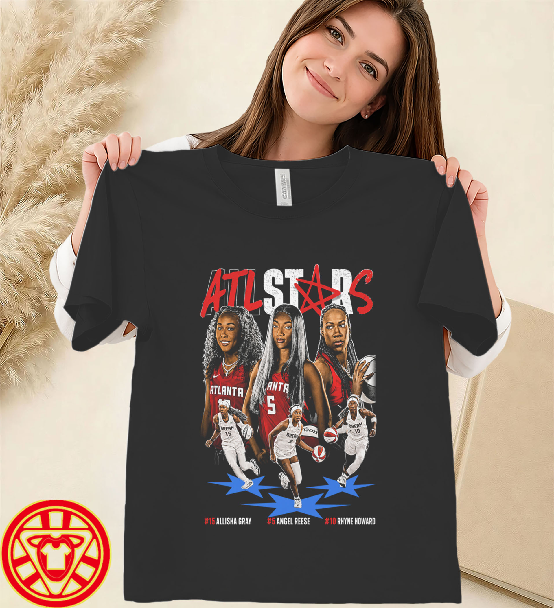 Atlanta Dream Angel Reese WNBA Tee-women-design