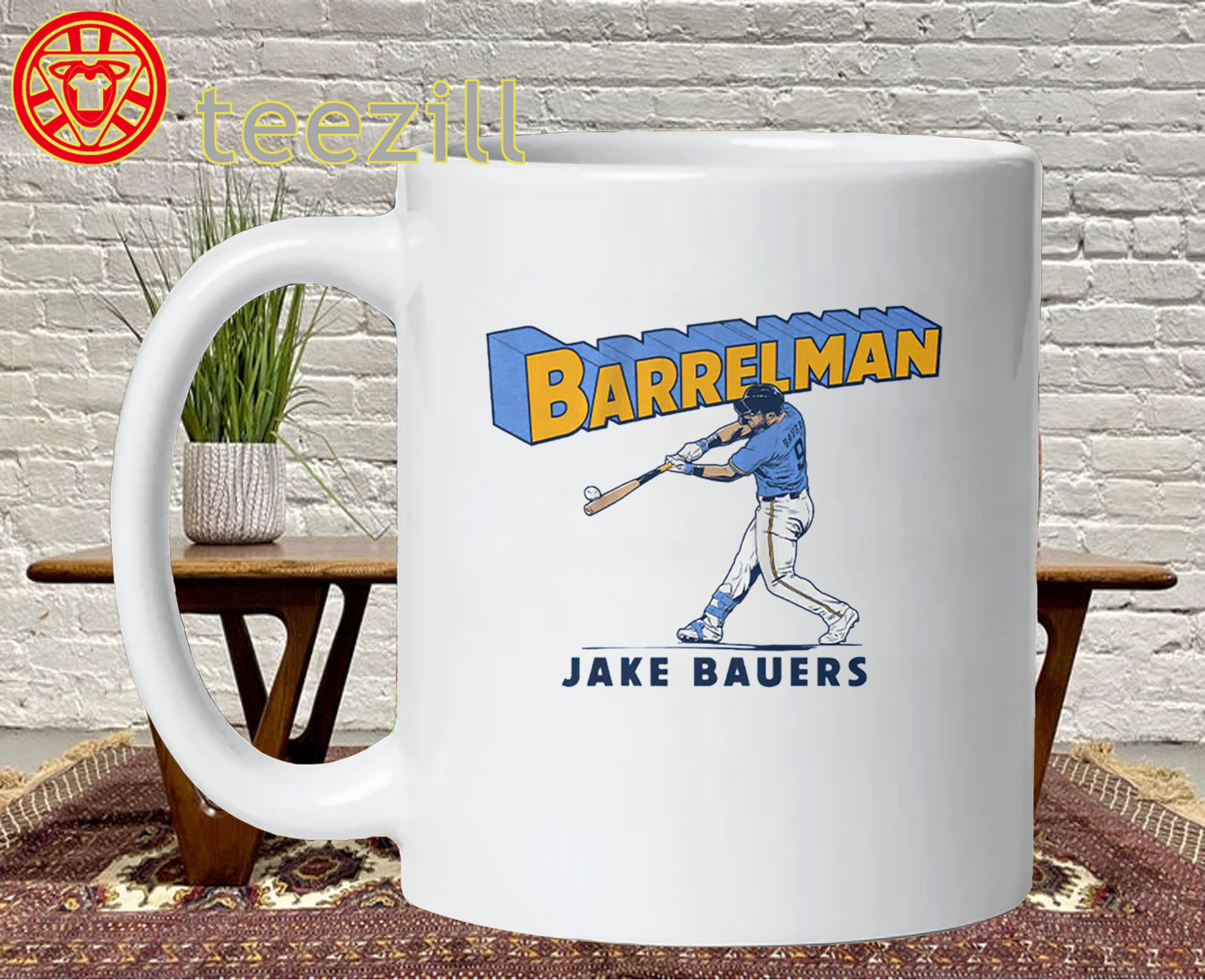 Barrelman Shirt – Jake Bauers Milwaukee Baseball Legend Mug