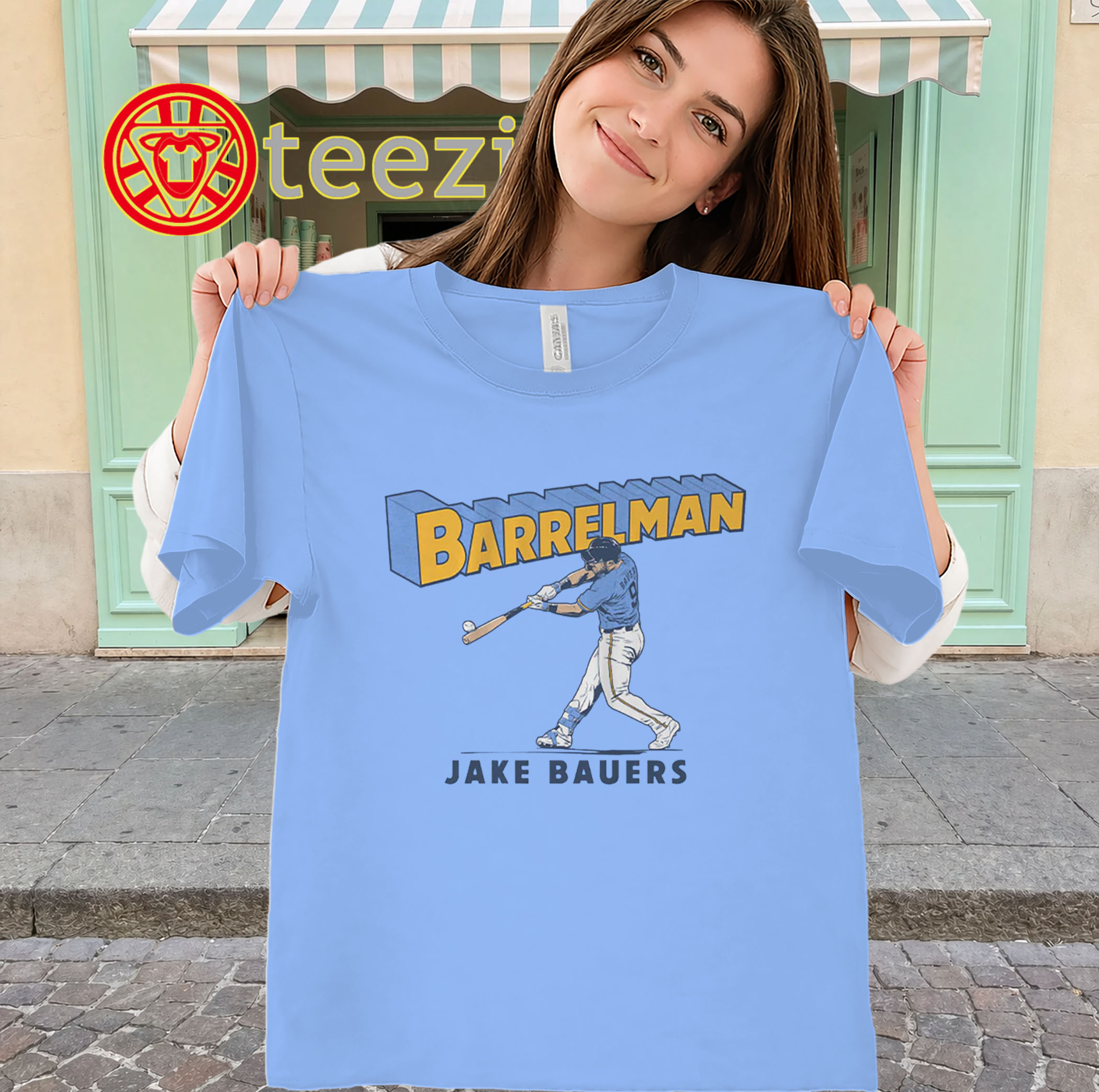 Barrelman Shirt – Jake Bauers Milwaukee Baseball Legend