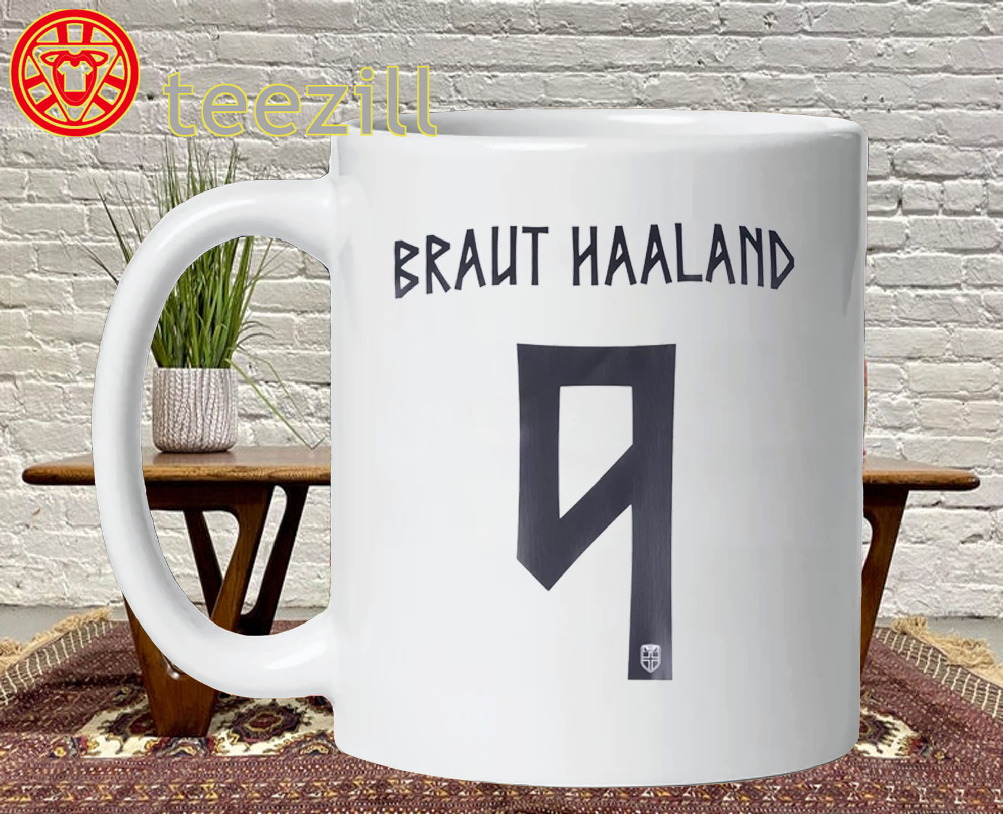 Braut Haaland Shirt – Norway No. 9 Football Fan Mug