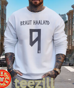 Braut Haaland Shirt – Norway No. 9 Football Fansweater