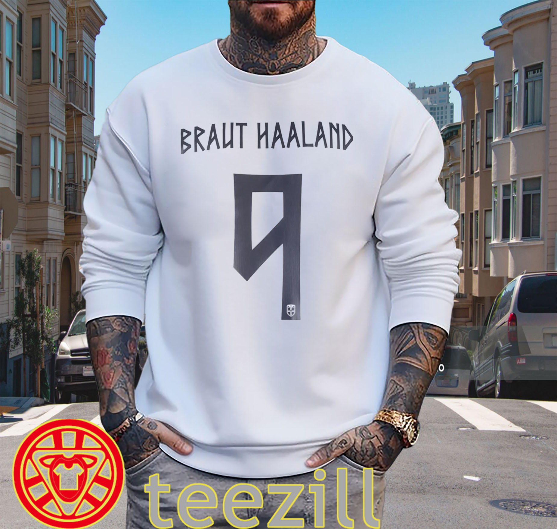 Braut Haaland Shirt – Norway No. 9 Football Fansweater