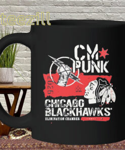 CM Punk Chicago Blackhawks Shirt - WWE Elimination Chamber Tee