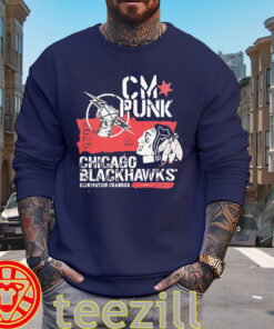 CM Punk Chicago Blackhawks Shirt - WWE Elimination Chamber Tee sweater