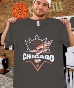 CM Punk Chicago Skull Flag Shirt