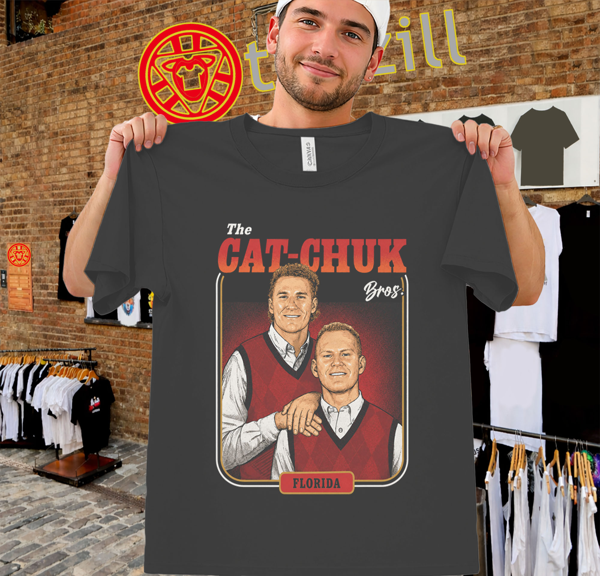 Cat-Chuk Bros Shirt - Matthew Brady Tkachuk Florida Panthers Tee