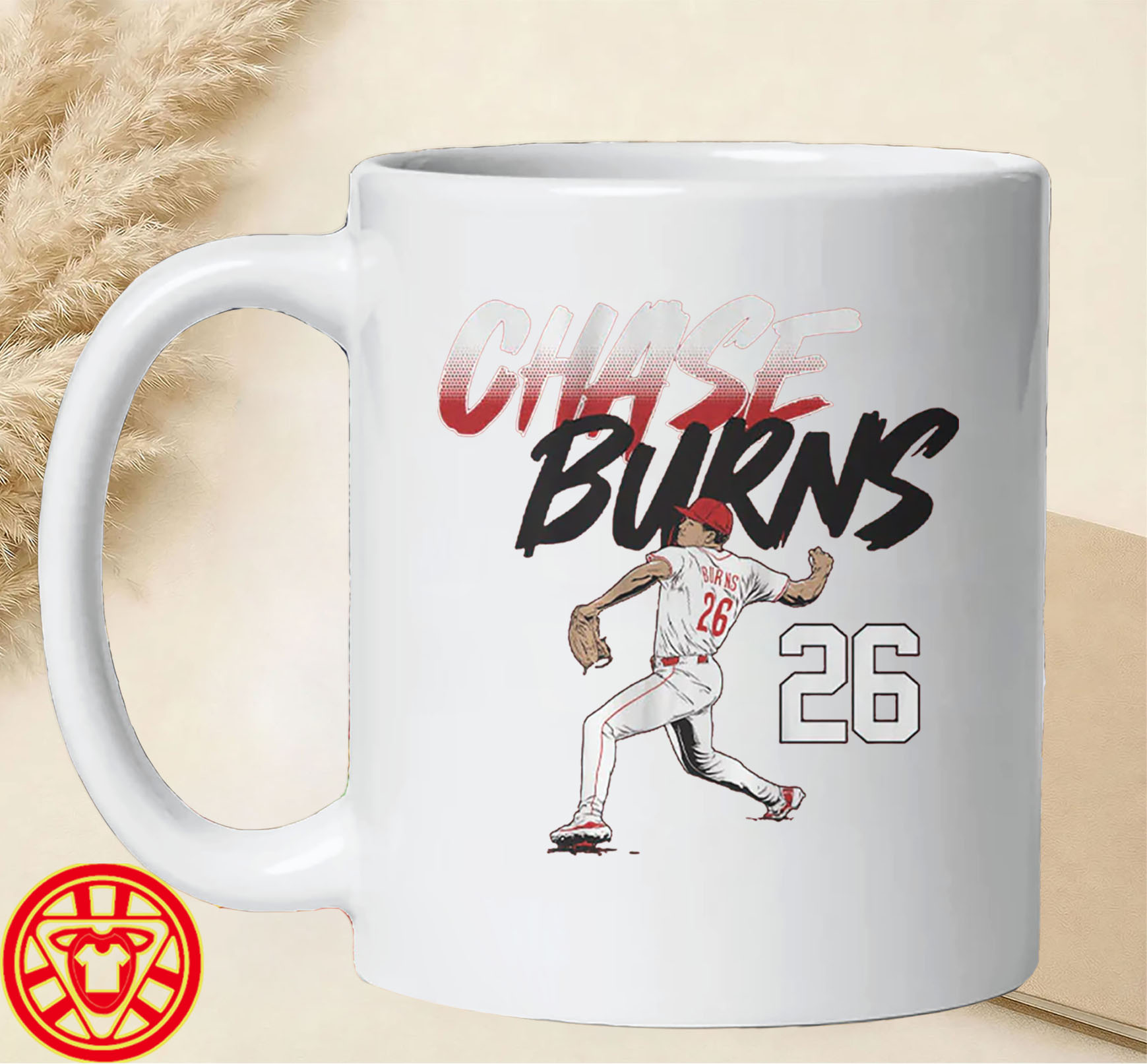 Cincinnati Baseball Ace Pose Tee-mug-design