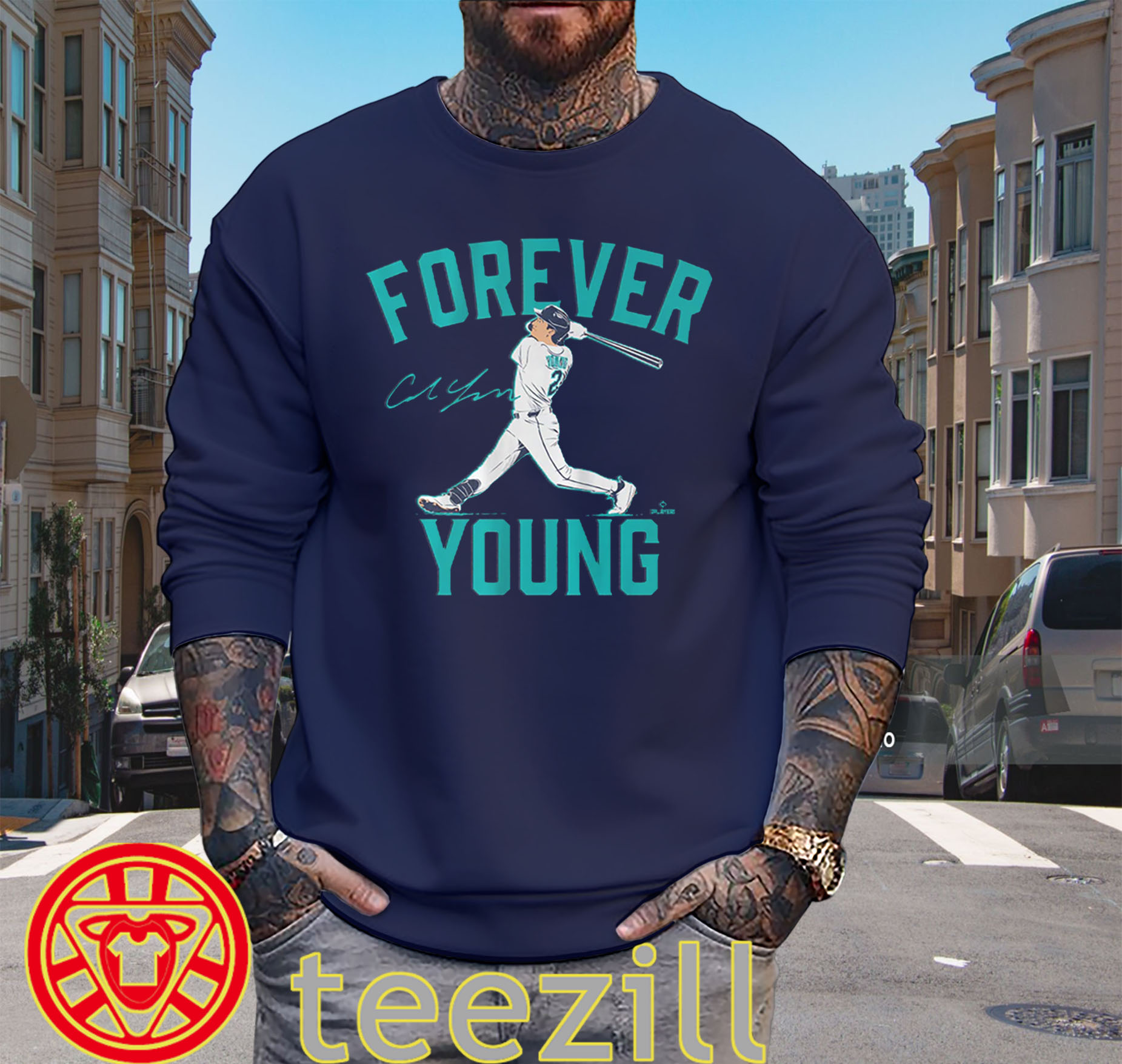Cole Young Seattle Baseball Legend sweater