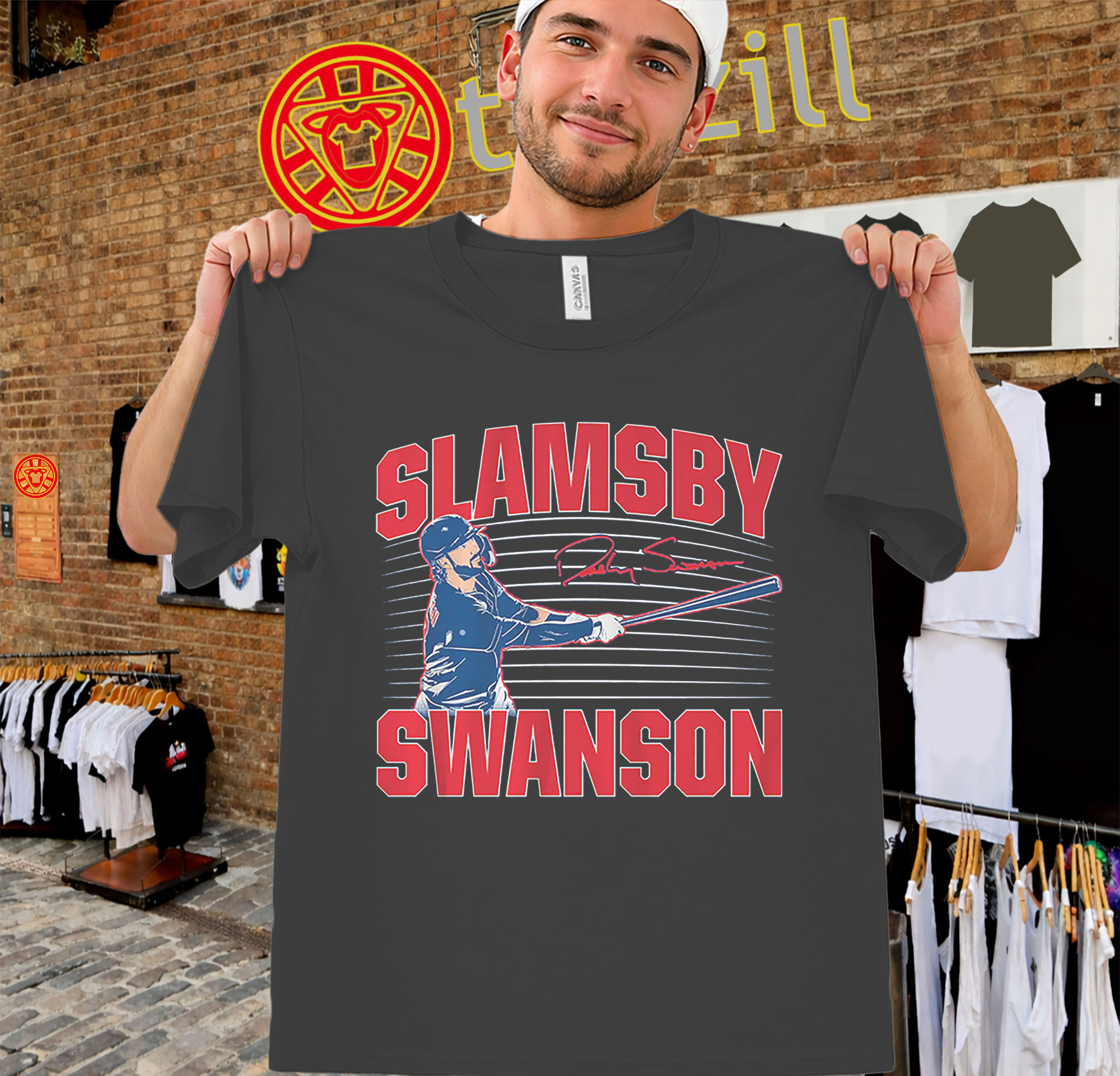 Dansby Swanson Chicago Baseball Shirt - Slamsby Graphic