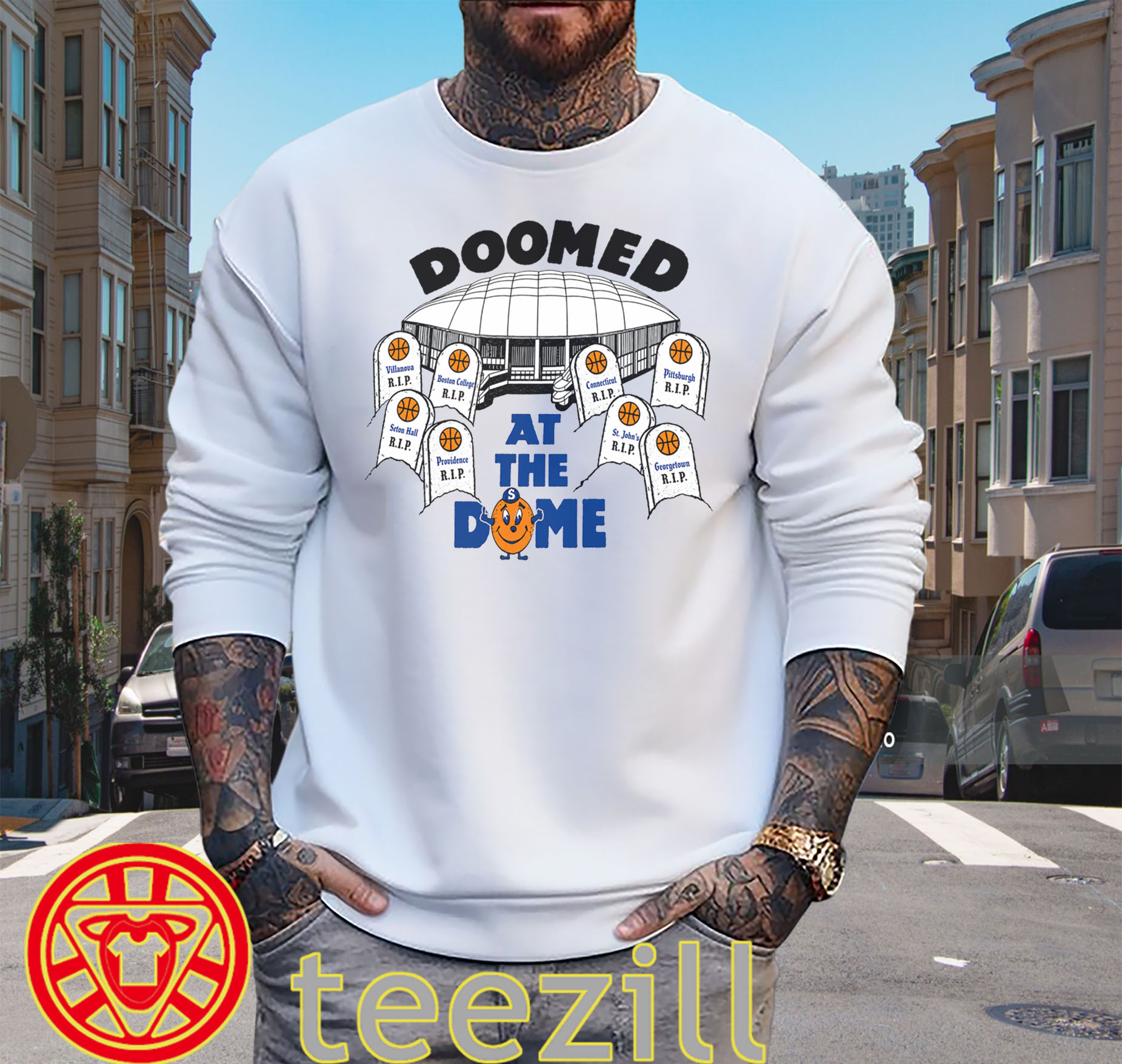 Doomed At The Dome Shirt - Syracuse Orange Big East Tee sweater