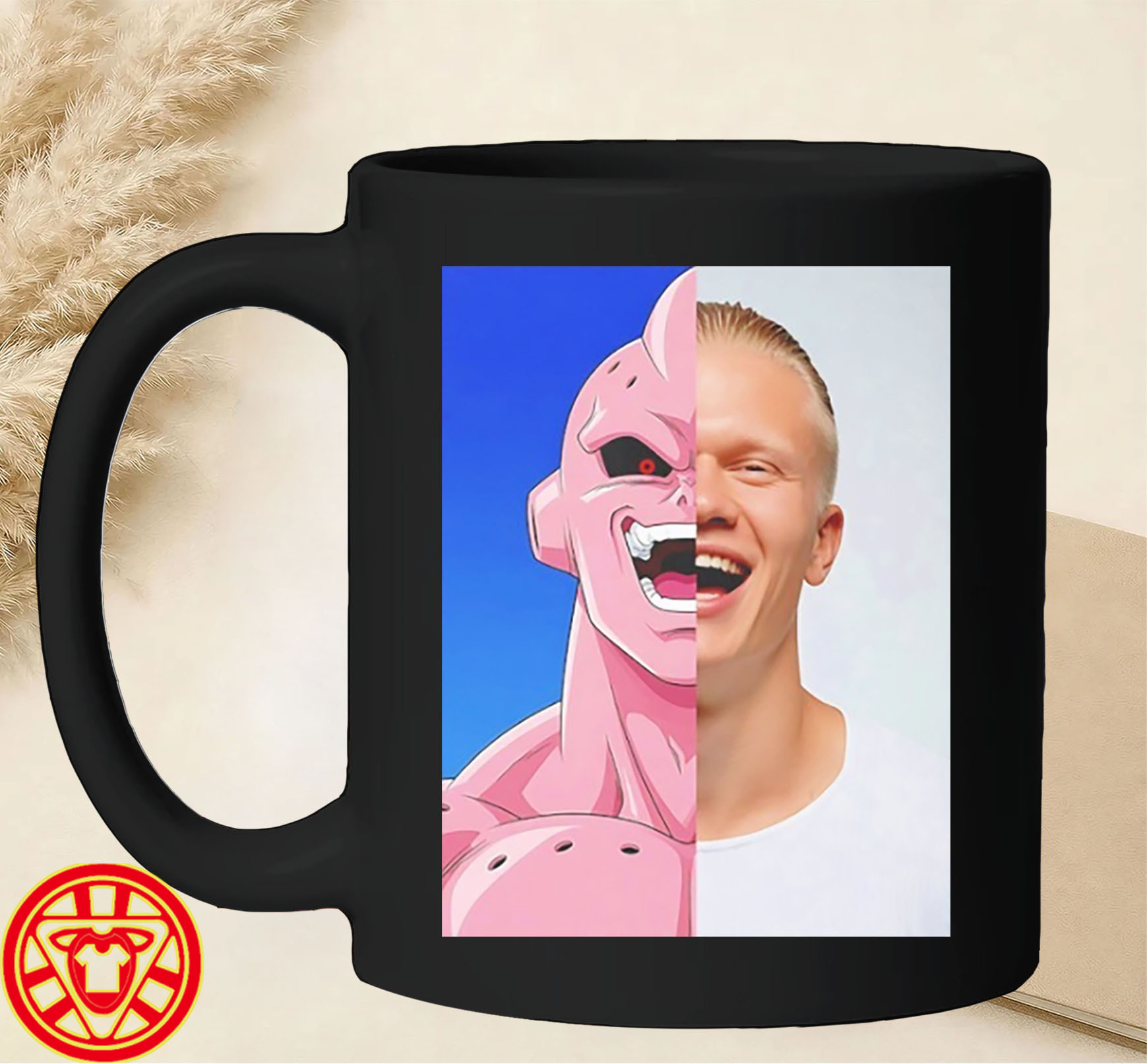 Erling Haaland Anime Face Graphic Tee-mug-design