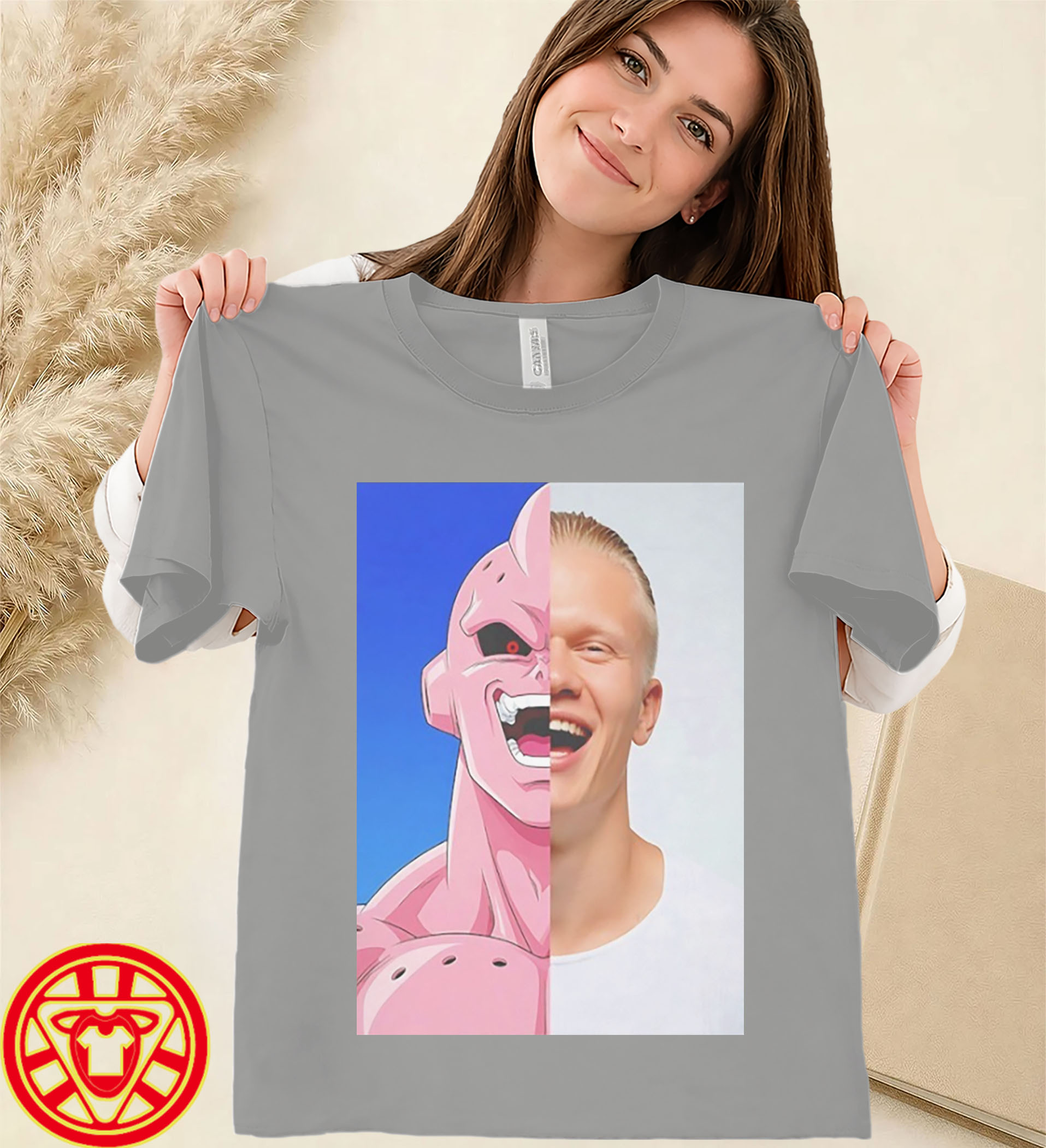 Erling Haaland Anime Face Graphic Tee-women-design
