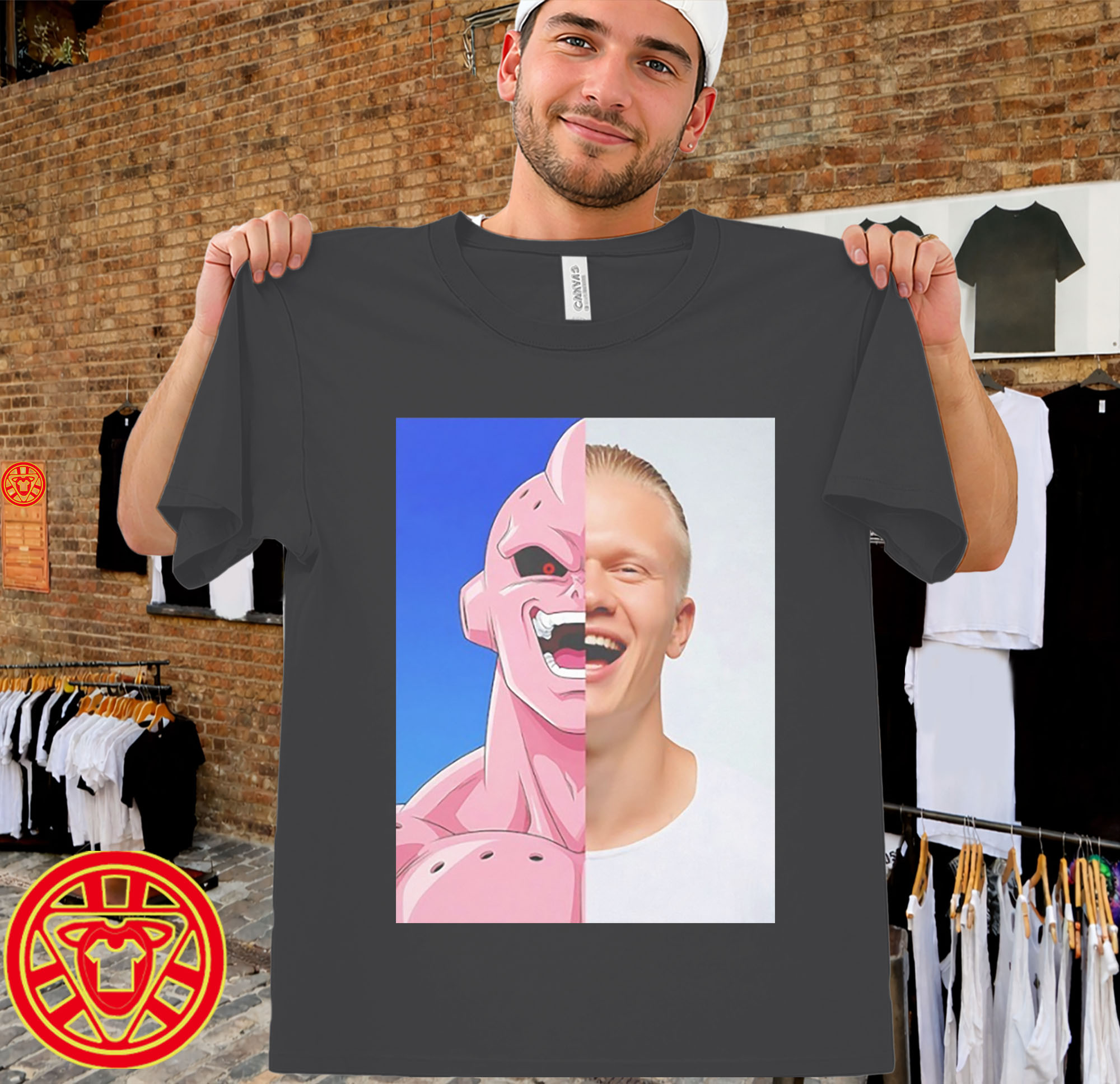 Erling Haaland Anime Face Graphic Tee