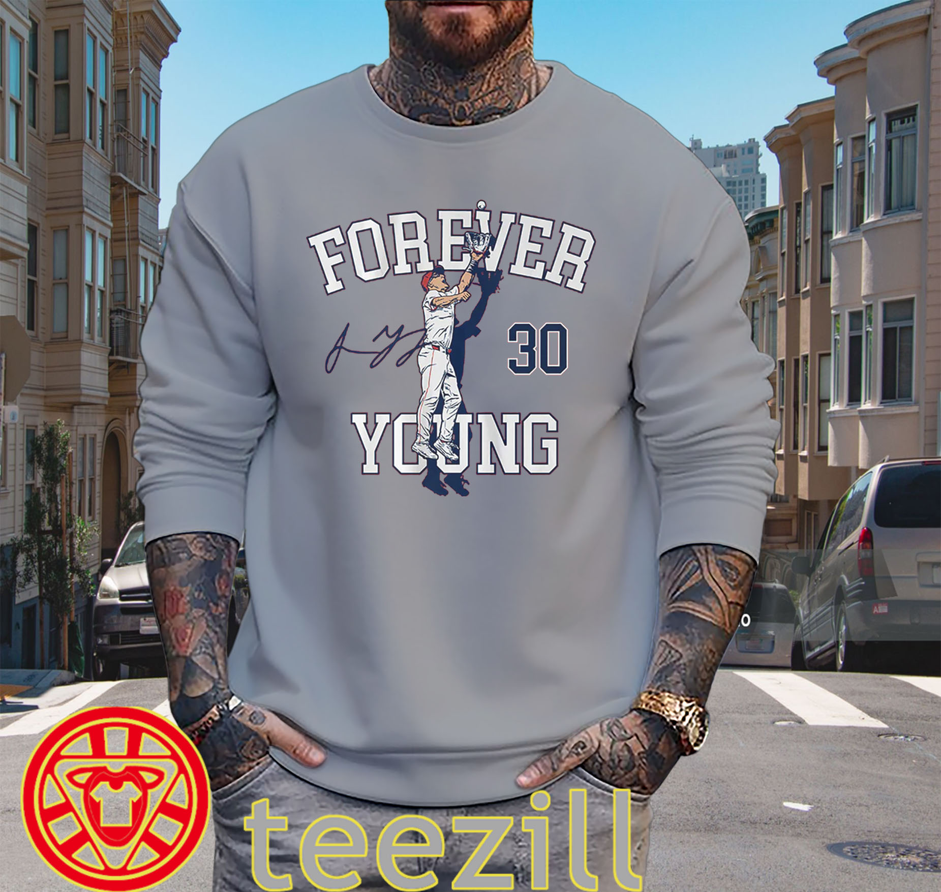 Forever Young Shirt - Jacob Young DC Baseball Legend weater