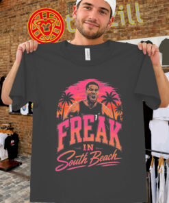 Freak In South Beach Shirt - Giannis Miami Heat Tee