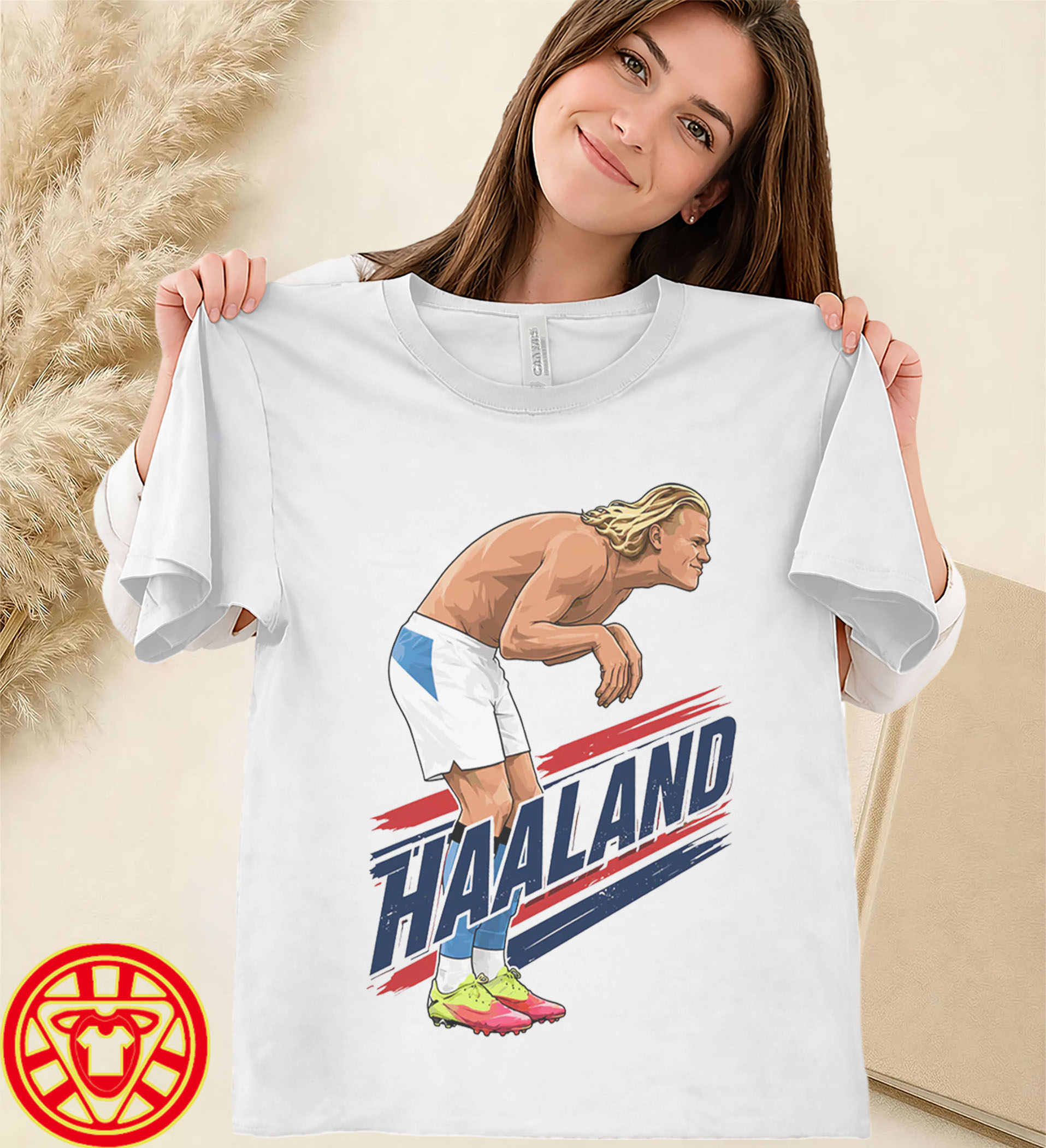 Haaland Cartoon-women-design