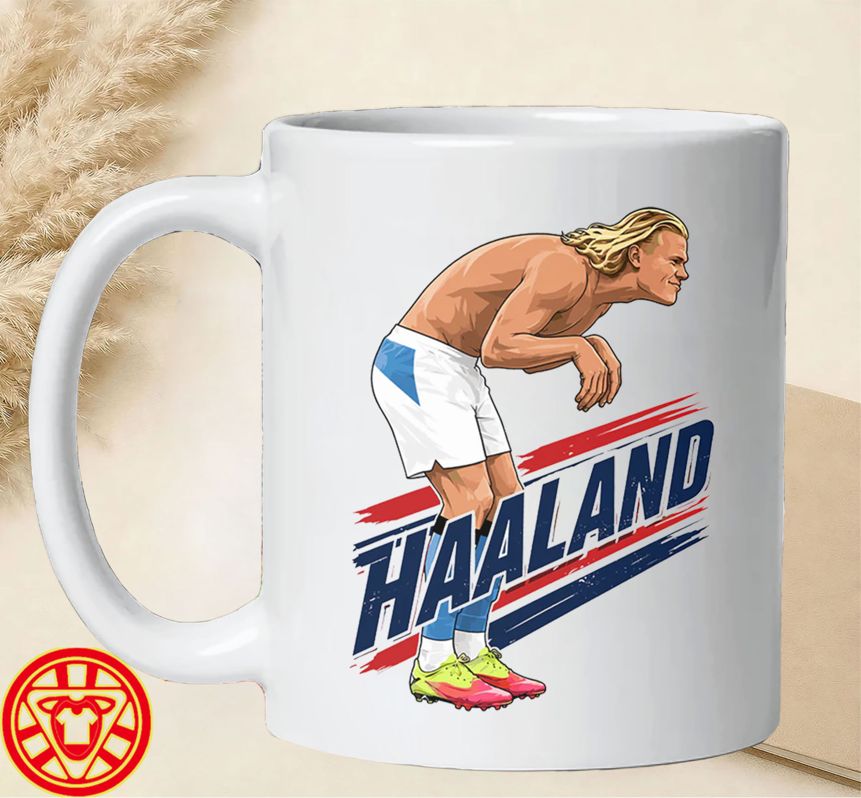 Haaland Cartoonmug-design