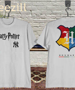 Harry Potter x NY Yankees Hogwarts Crest Logo-Mockup-Black-Fron