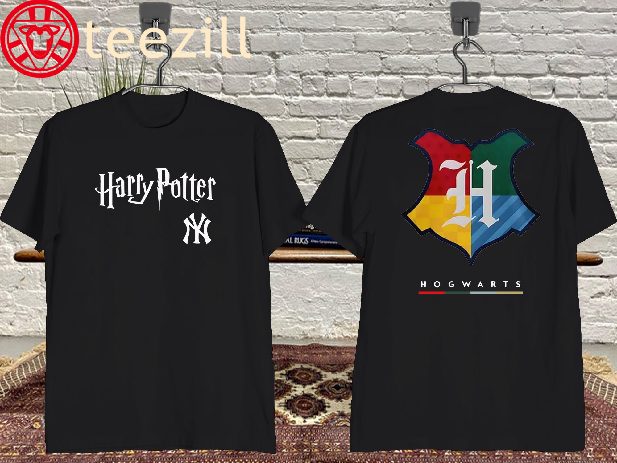 Harry Potter x NY Yankees Hogwarts Crest Logo