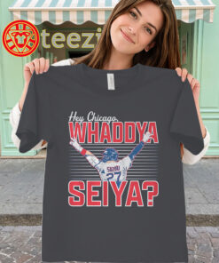 Alternative view of Whaddya Seiya? Shirt - Hey Chicago Seiya Suzuki Tee