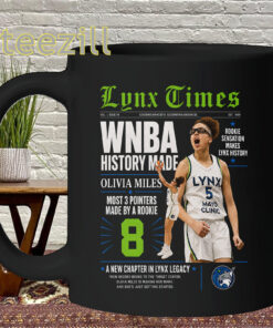 History Made Shirt – Olivia Miles Minnesota Lynx Rookie 3-Point Record Mug