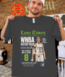 History Made Shirt – Olivia Miles Minnesota Lynx Rookie 3-Point Record Tee unisex
