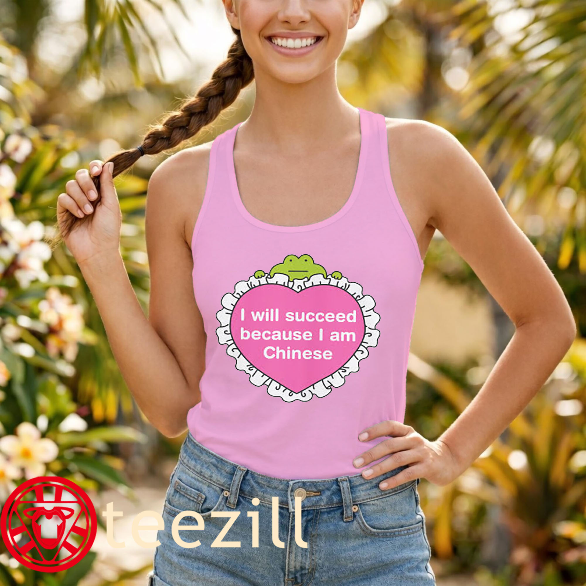 I Will Succeed Because I Am Chinese Shirt - Meme Viral Tee TankTop