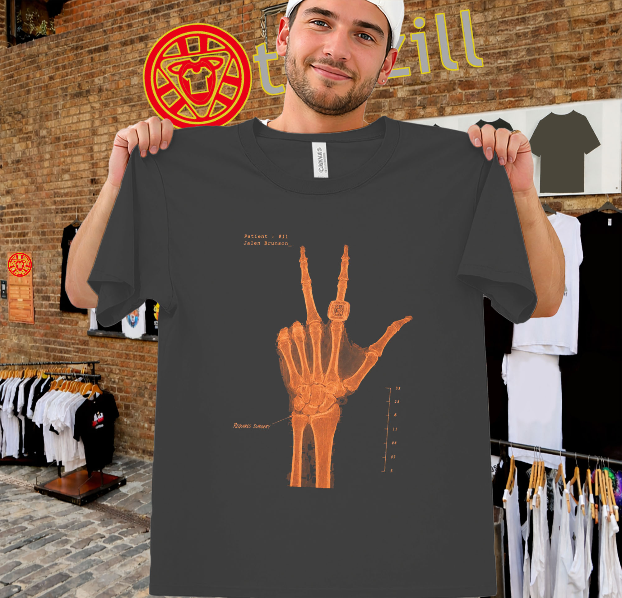 Jalen Brunson Hand X-Ray Shirt – Knicks Championship Tee