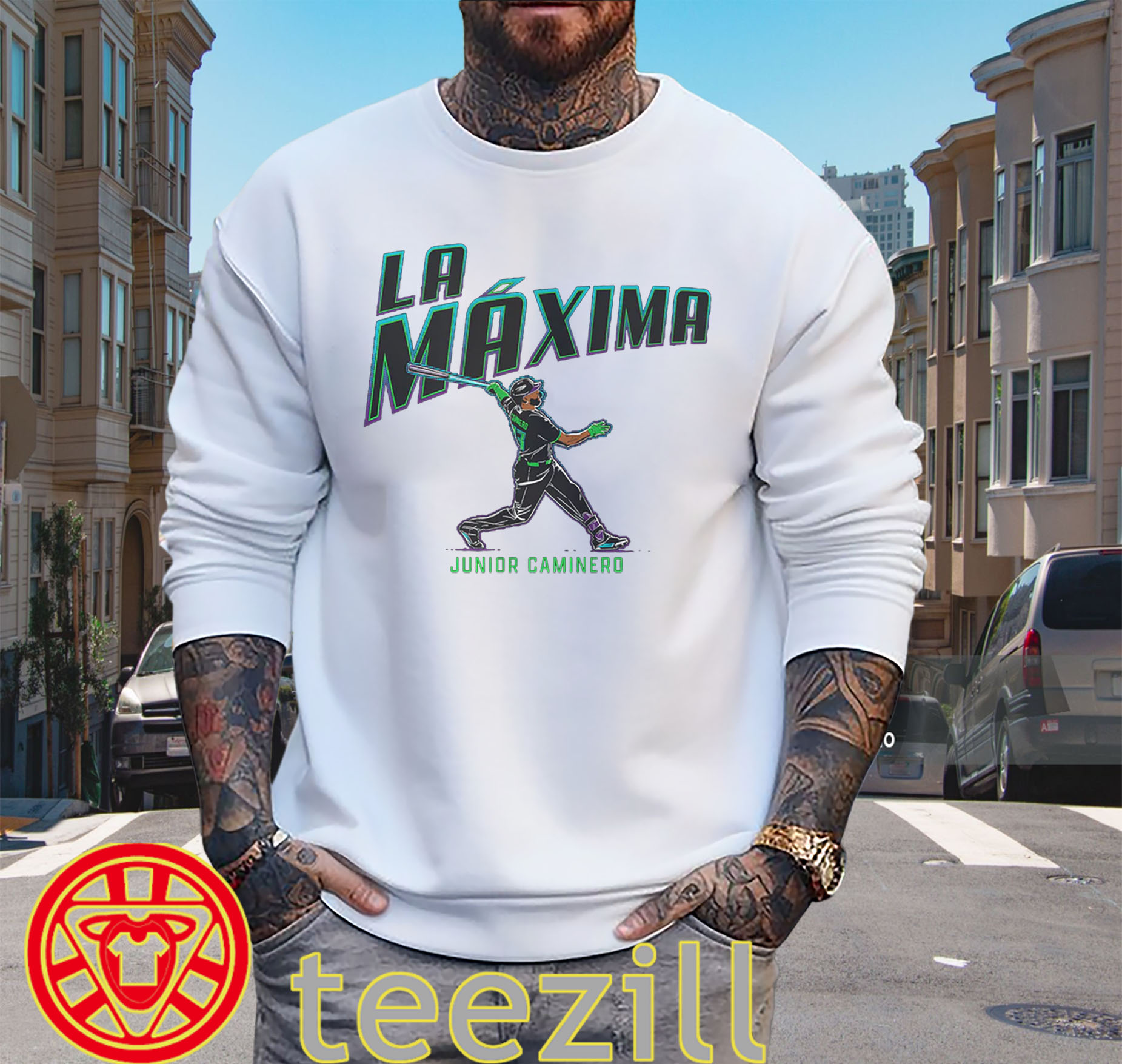 La Maxima Shirt – Junior Caminero Tampa Bay Baseball Tee sweater