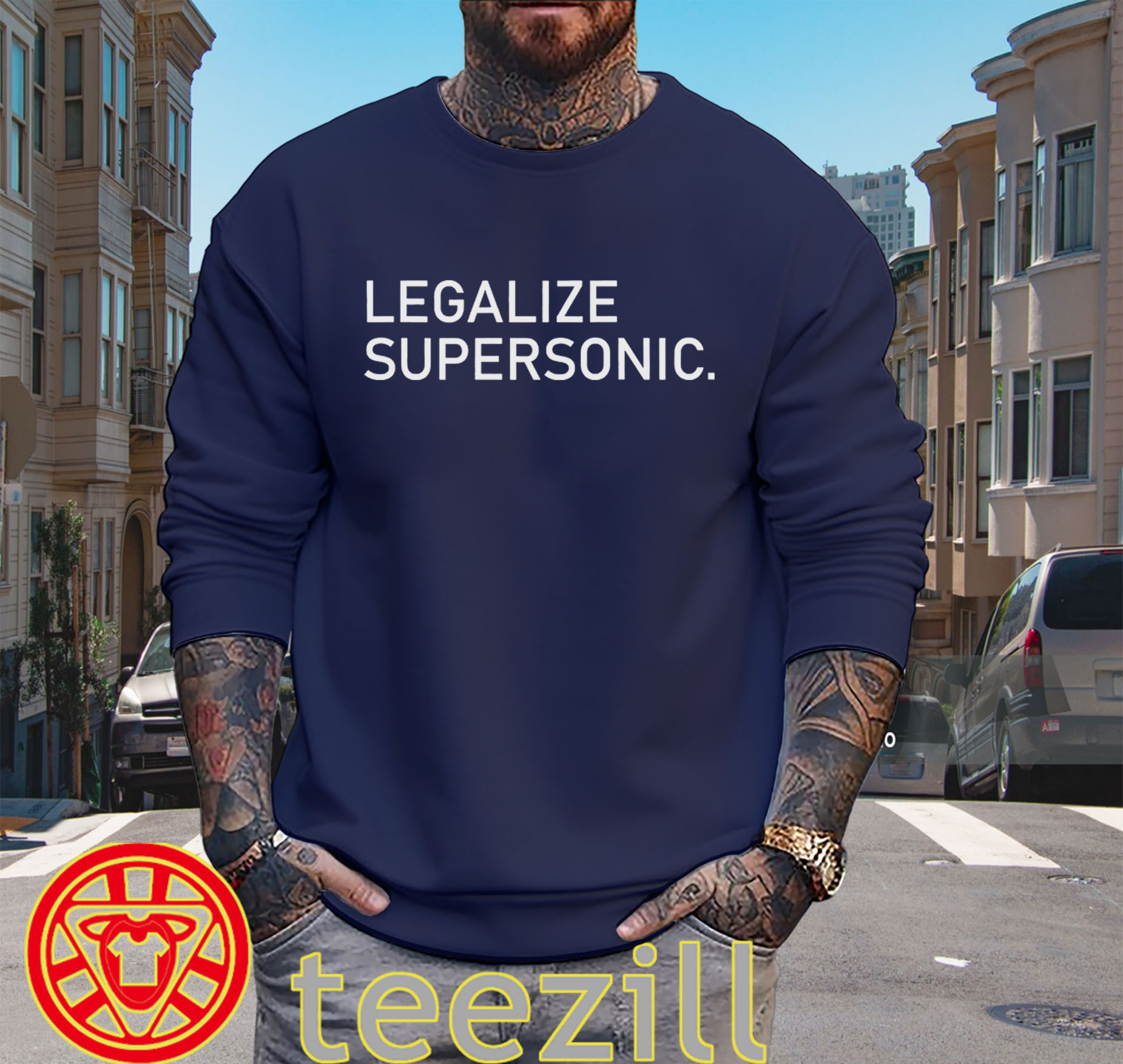 Legalize Supersonic Shirt - Aviation Humor Tee sweater