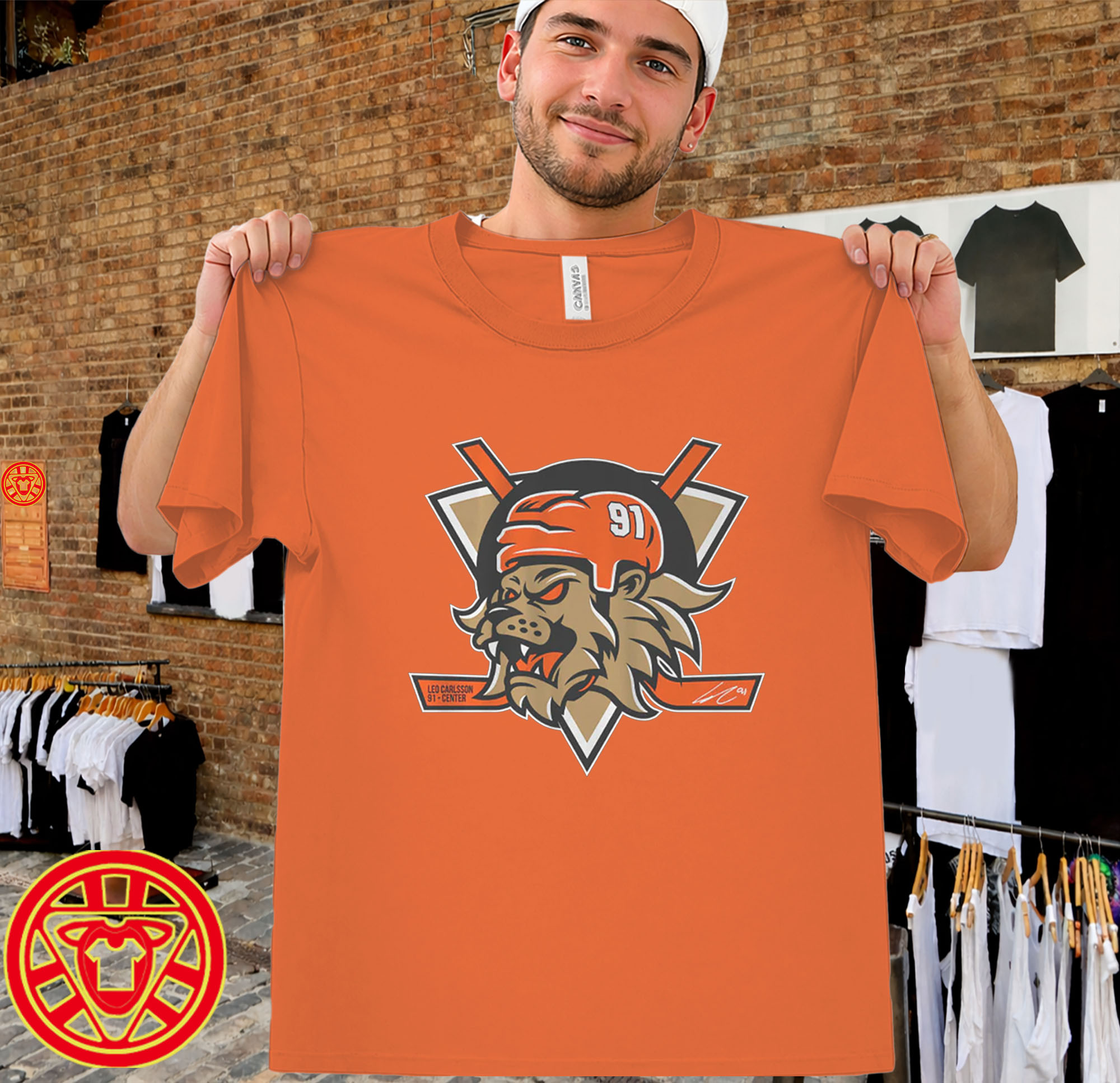 Leo Carlsson Anaheim Hockey Tee