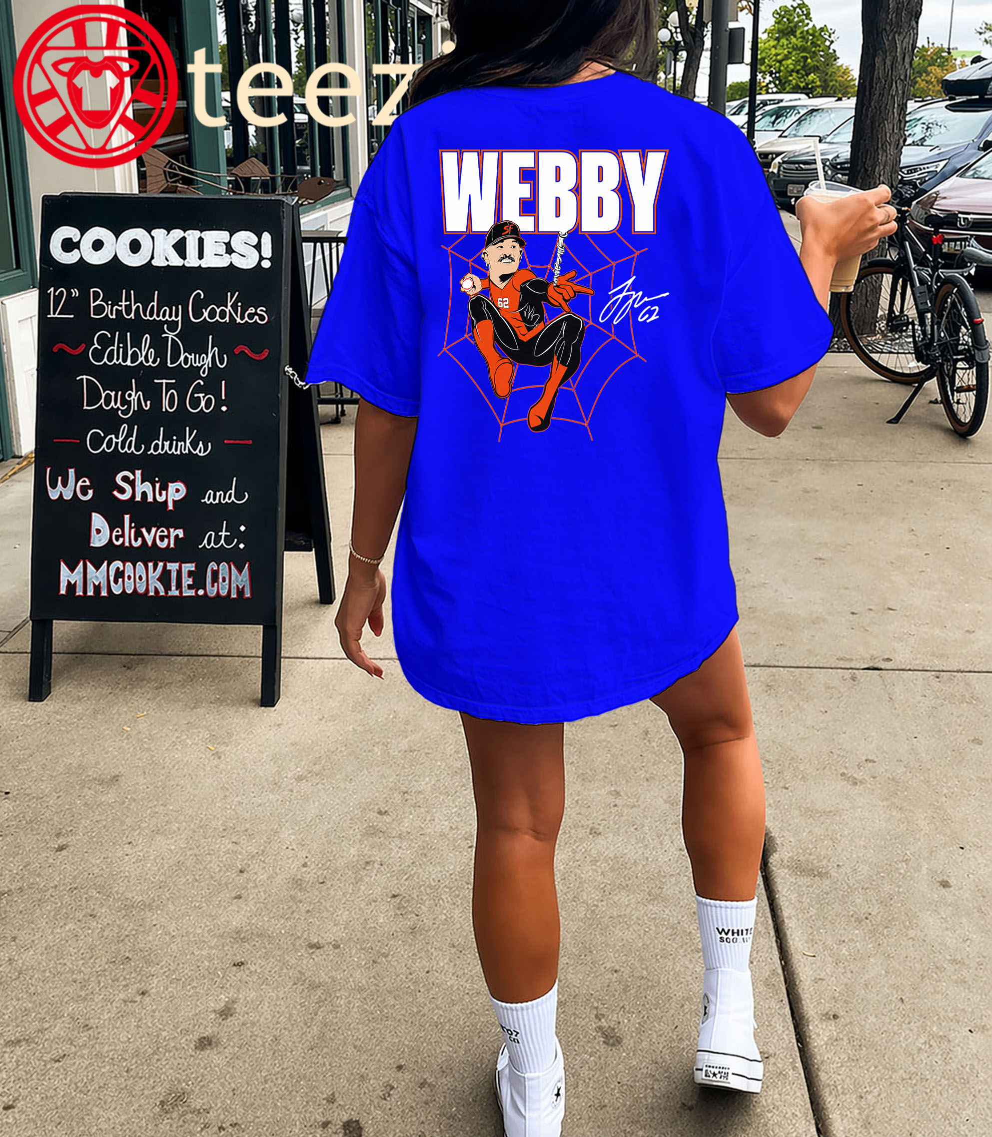 Logan Webby Shirt - Logan Webb Spider-Man Giants Tee