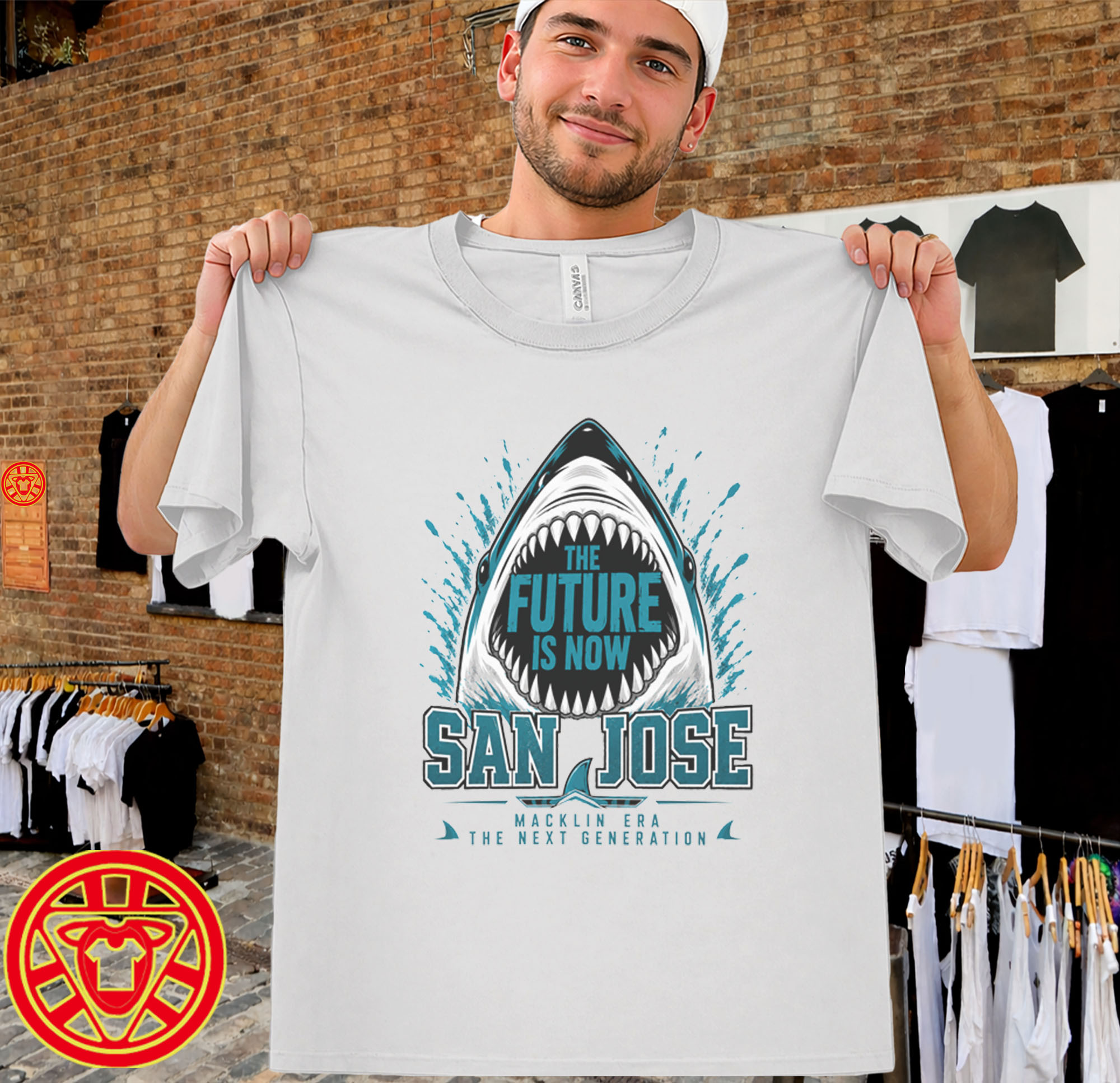 Macklin Celebrini San Jose Hockey Tee men-design