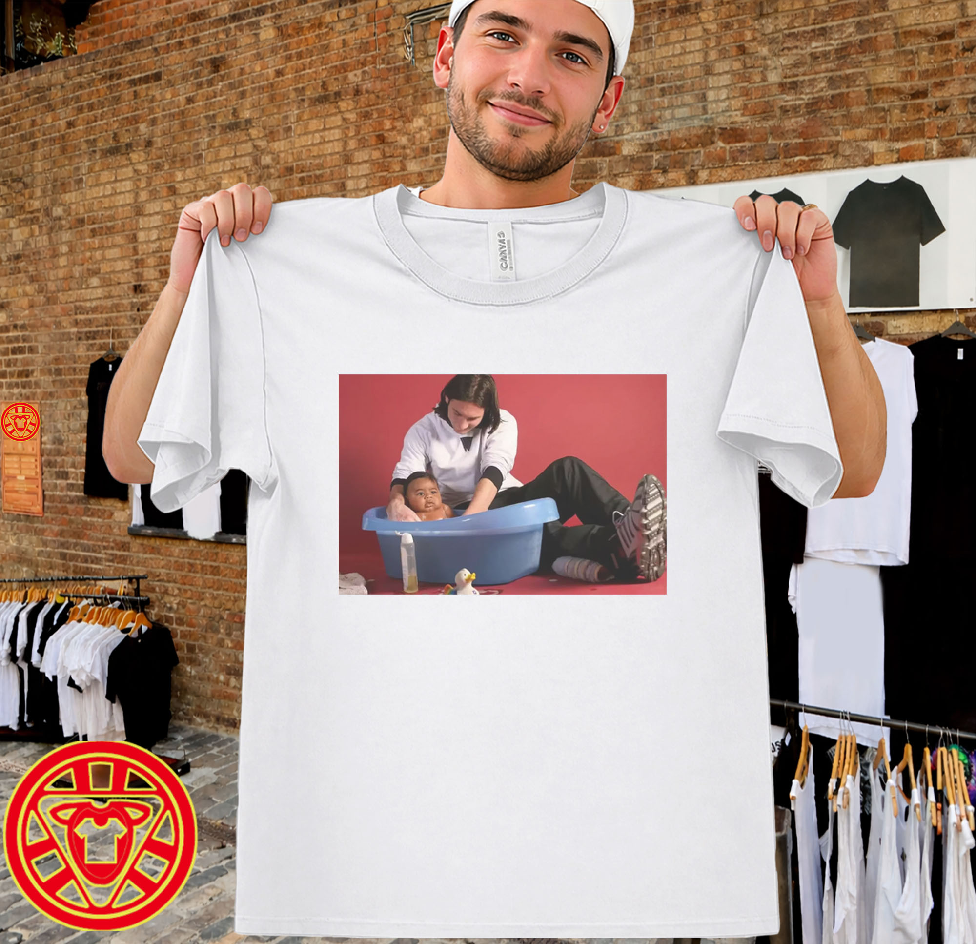 Messi With Baby Lamine Yamal Shirt men-design