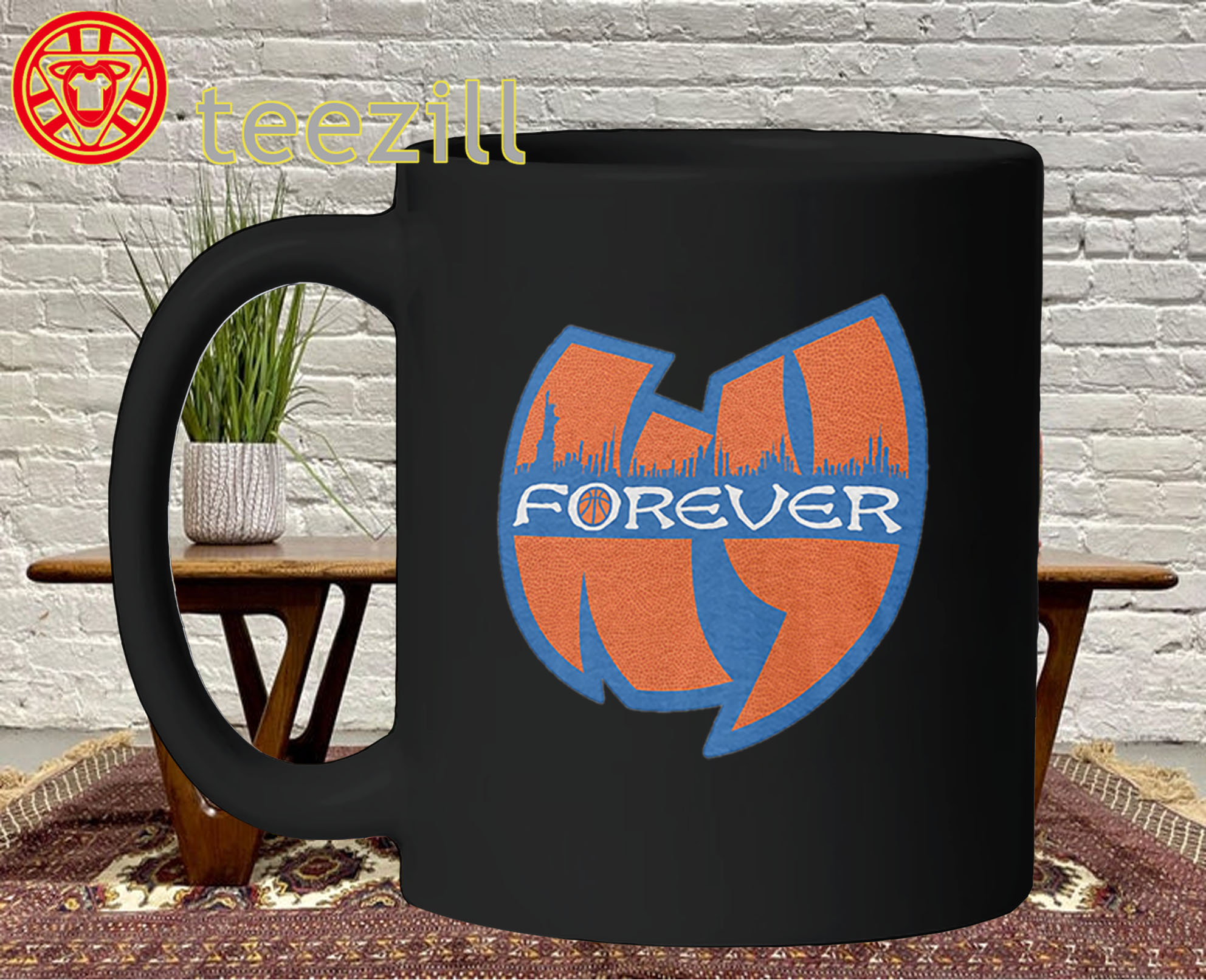 New York Forever Shirt - Knicks Wu-Tang Logo Tee Mug