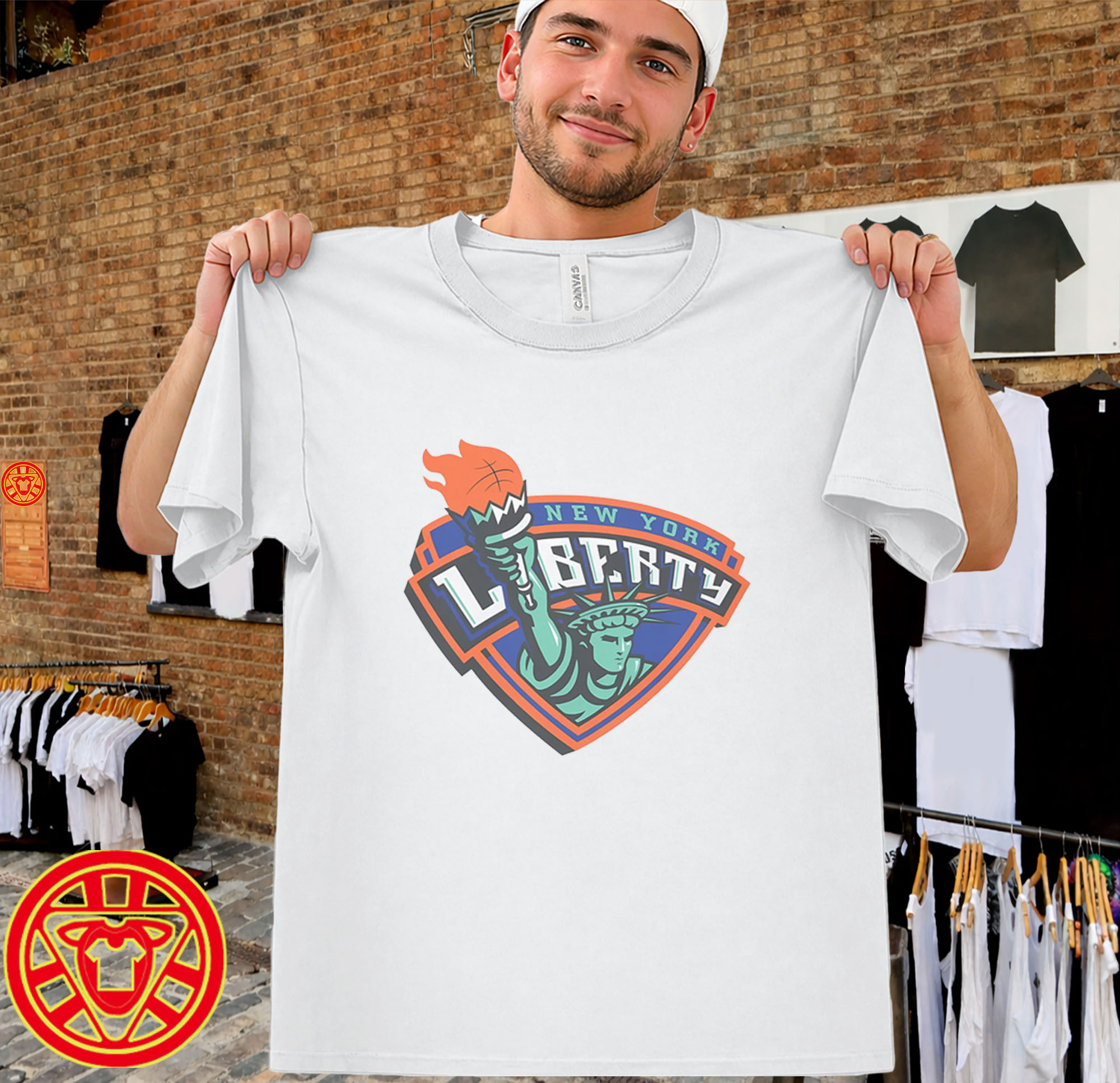 New York Liberty Torch Logo-men-design