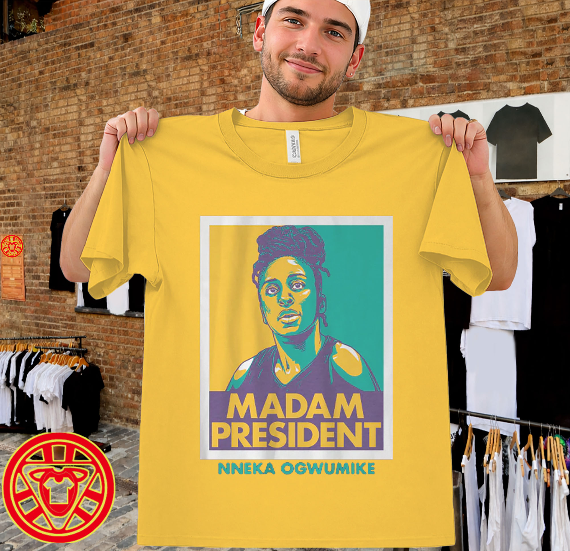 Nneka Ogwumike Madam President LA men-design