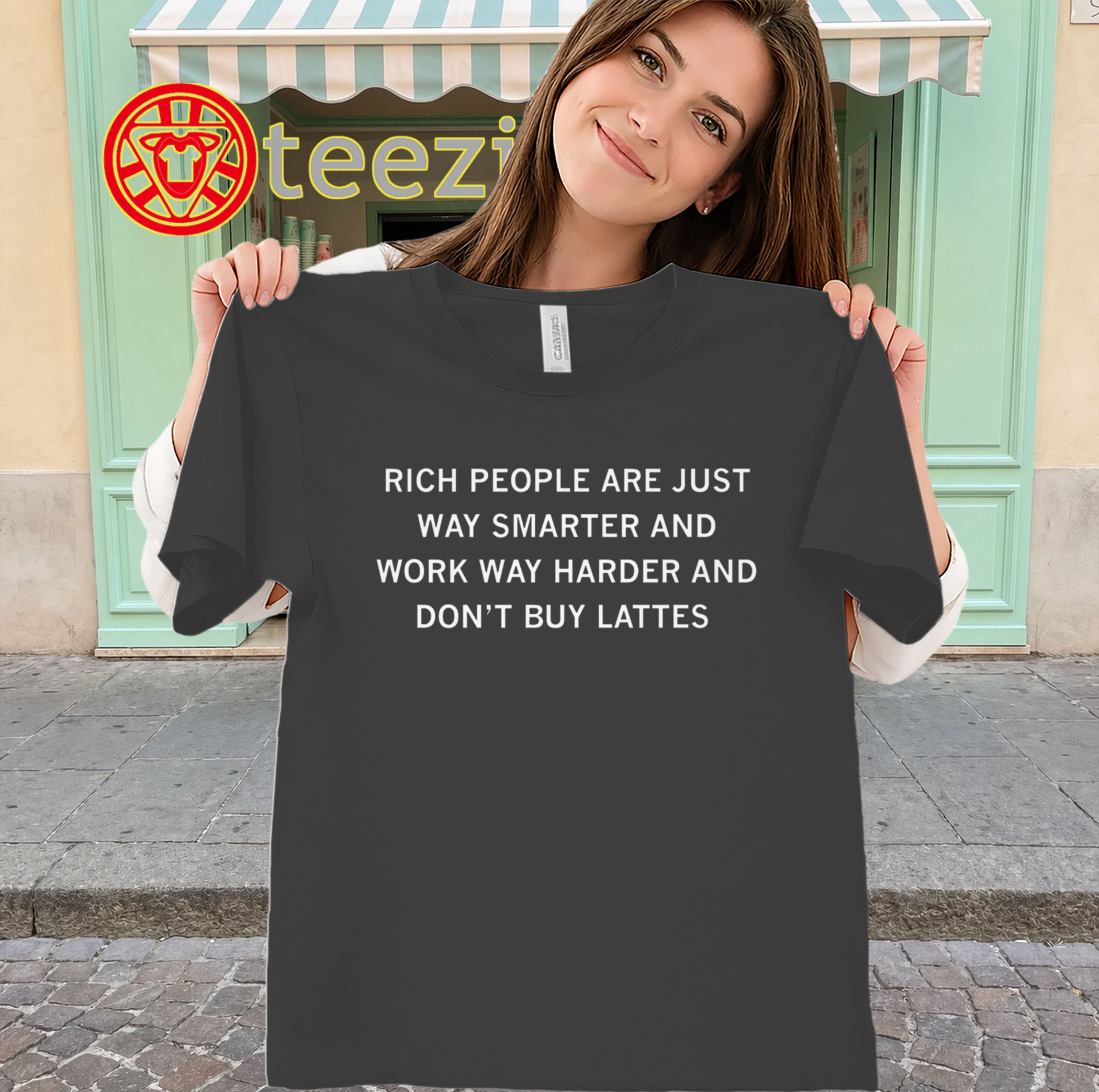 Rich People Are Just Way Smarter Shirt – Funny Quote Tee