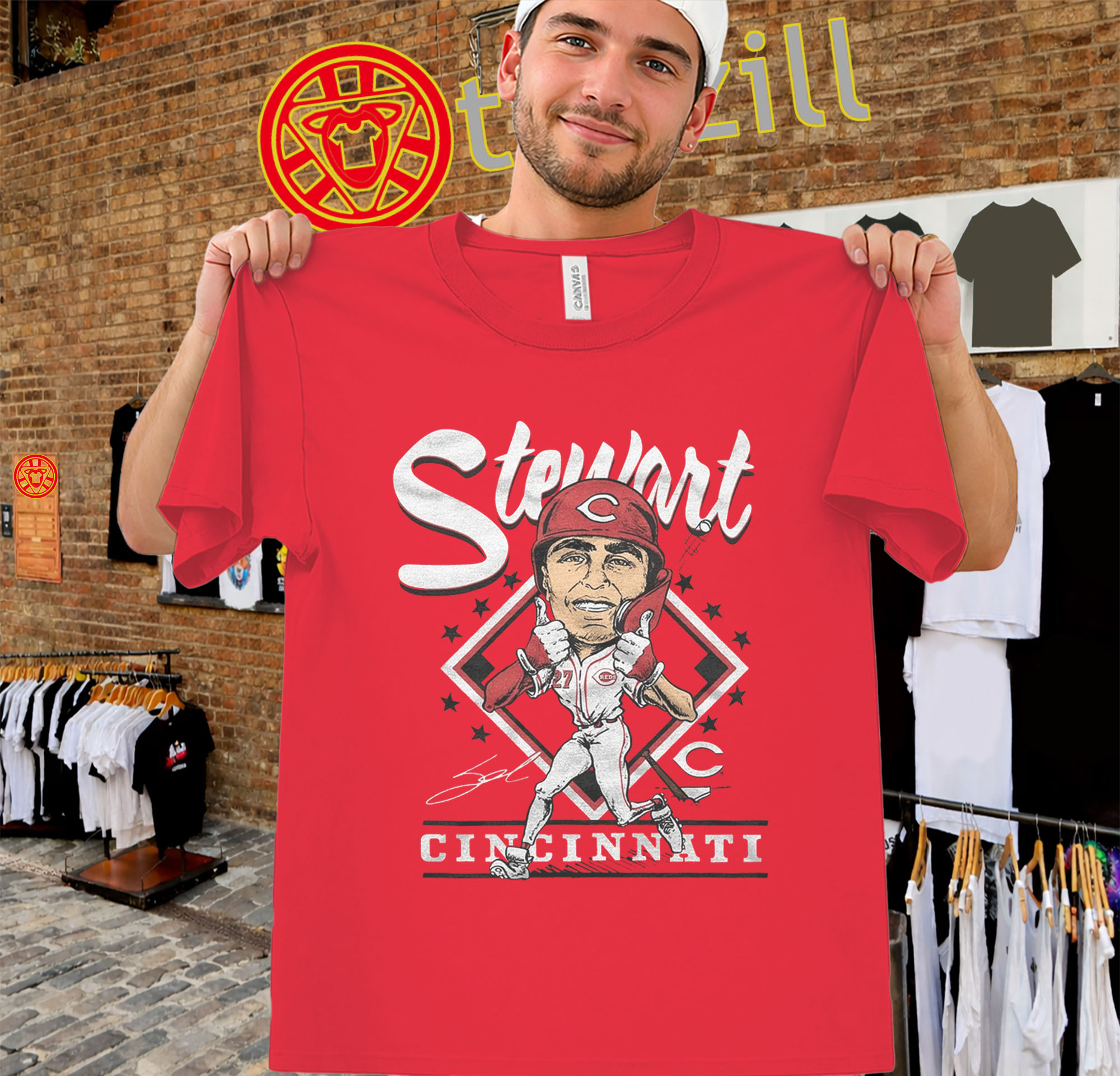 Sal Stewart Shirt – Cincinnati Reds Signature Tee