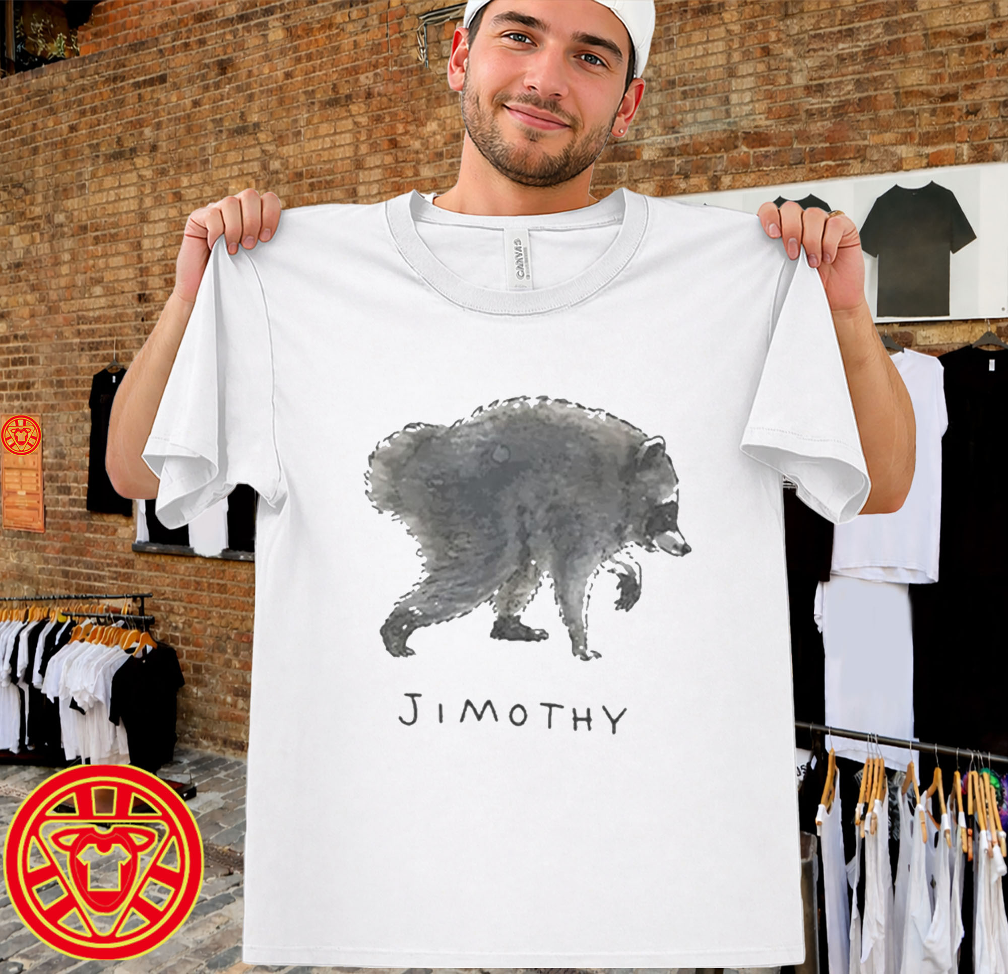 Seattle Viral Raccoon Meme Tee-men-design