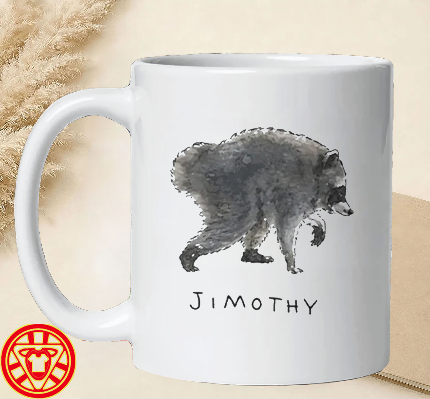 Seattle Viral Raccoon Meme Tee mug-design