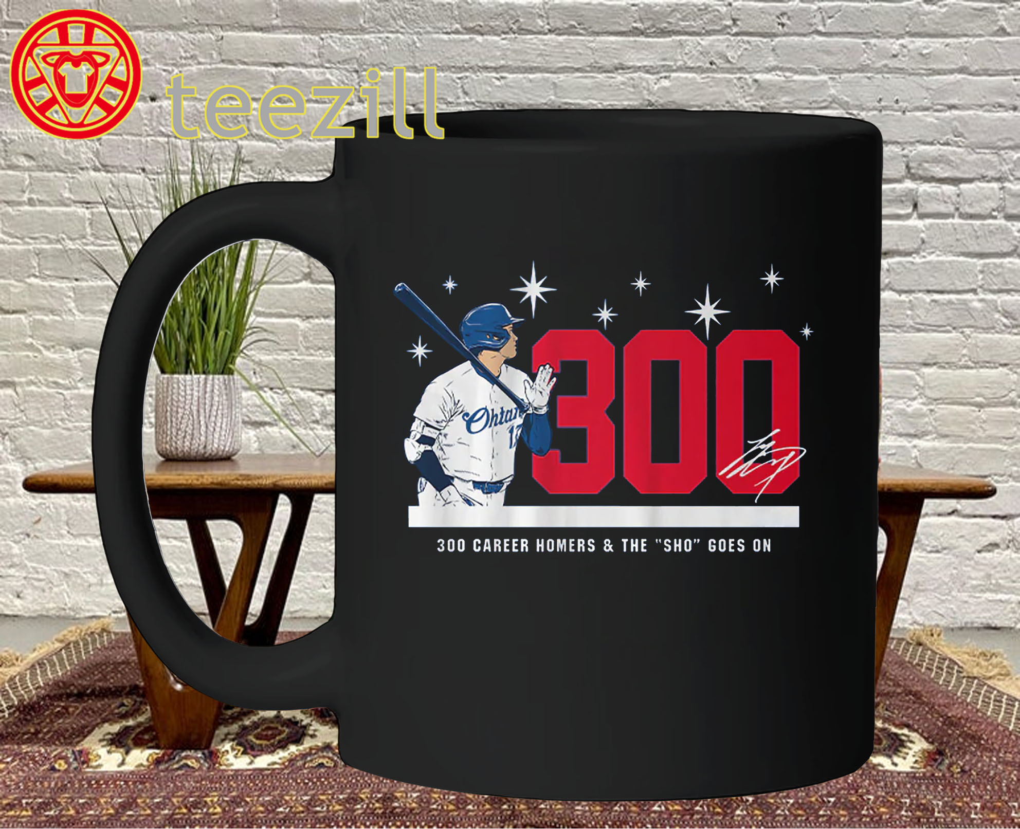 Shohei Ohtani 300 Shirt – 300 Career Home Runs LA Baseball Mug