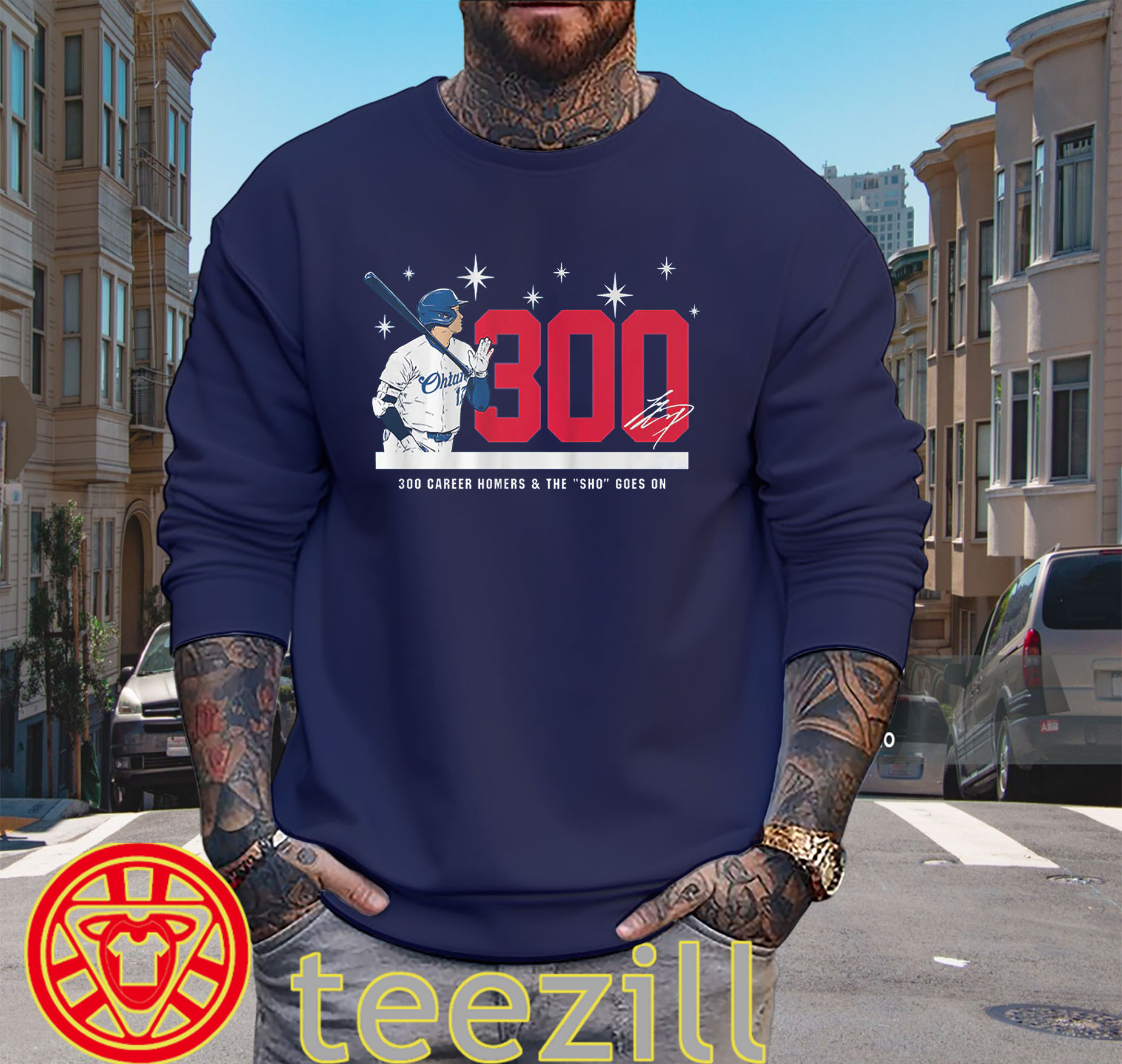 Shohei Ohtani 300 Shirt – 300 Career Home Runs LA Baseball Tee