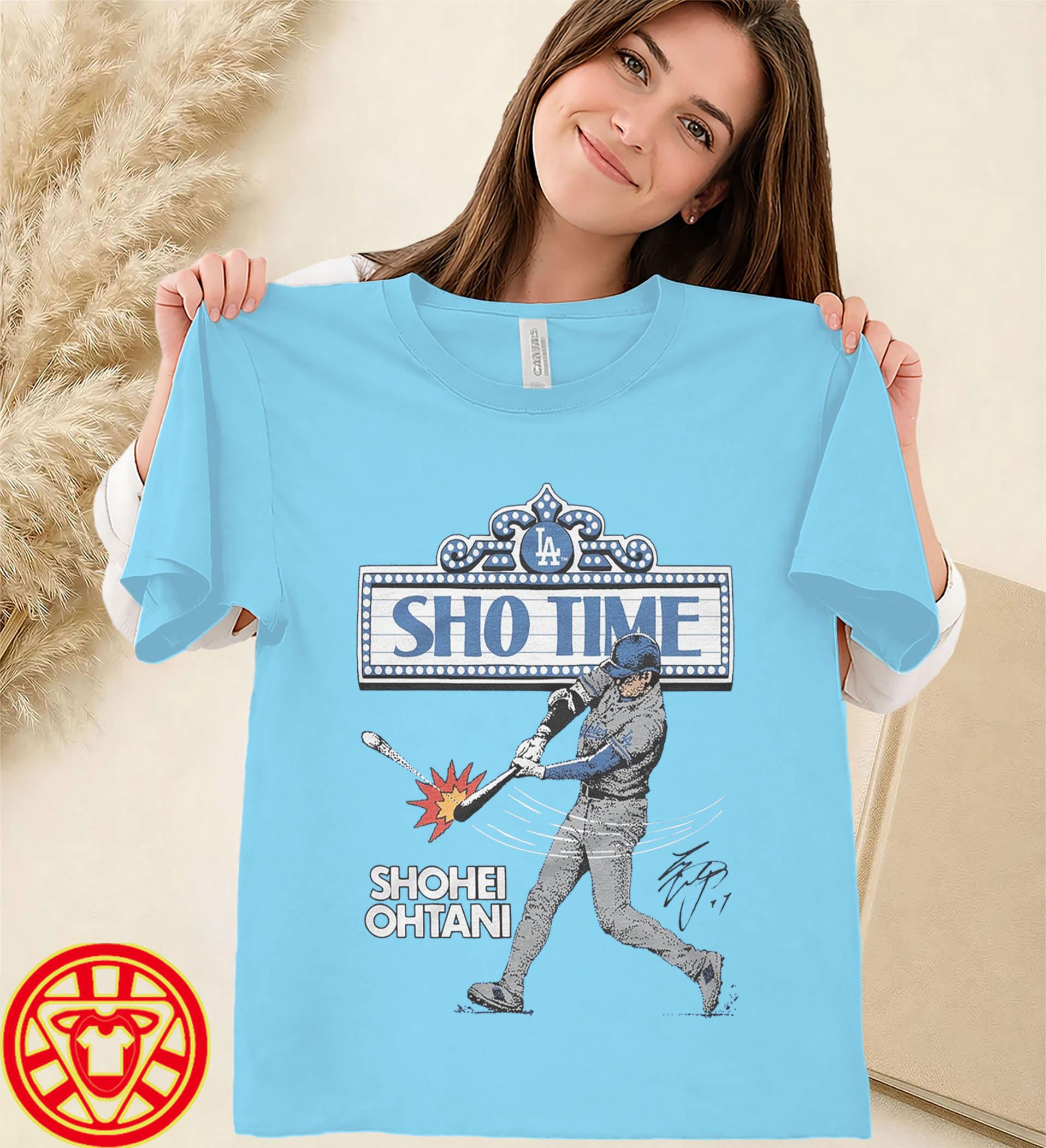 Shohei Ohtani Dodgers Signature Tee-women-design
