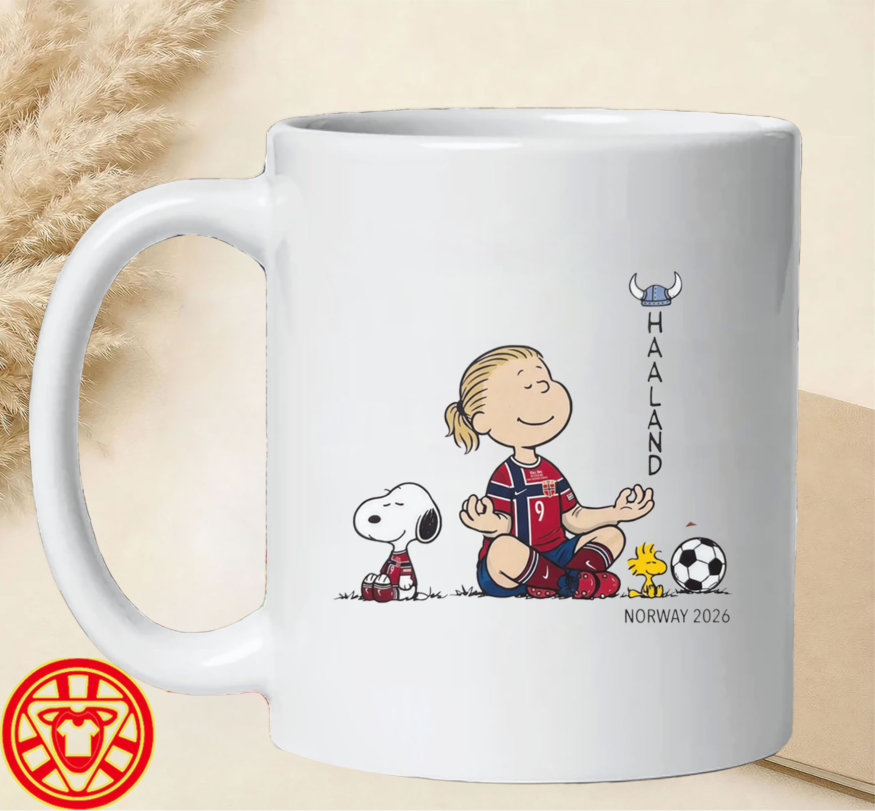 Snoopy Norway 2026 Soccer Fan Art-mug-design