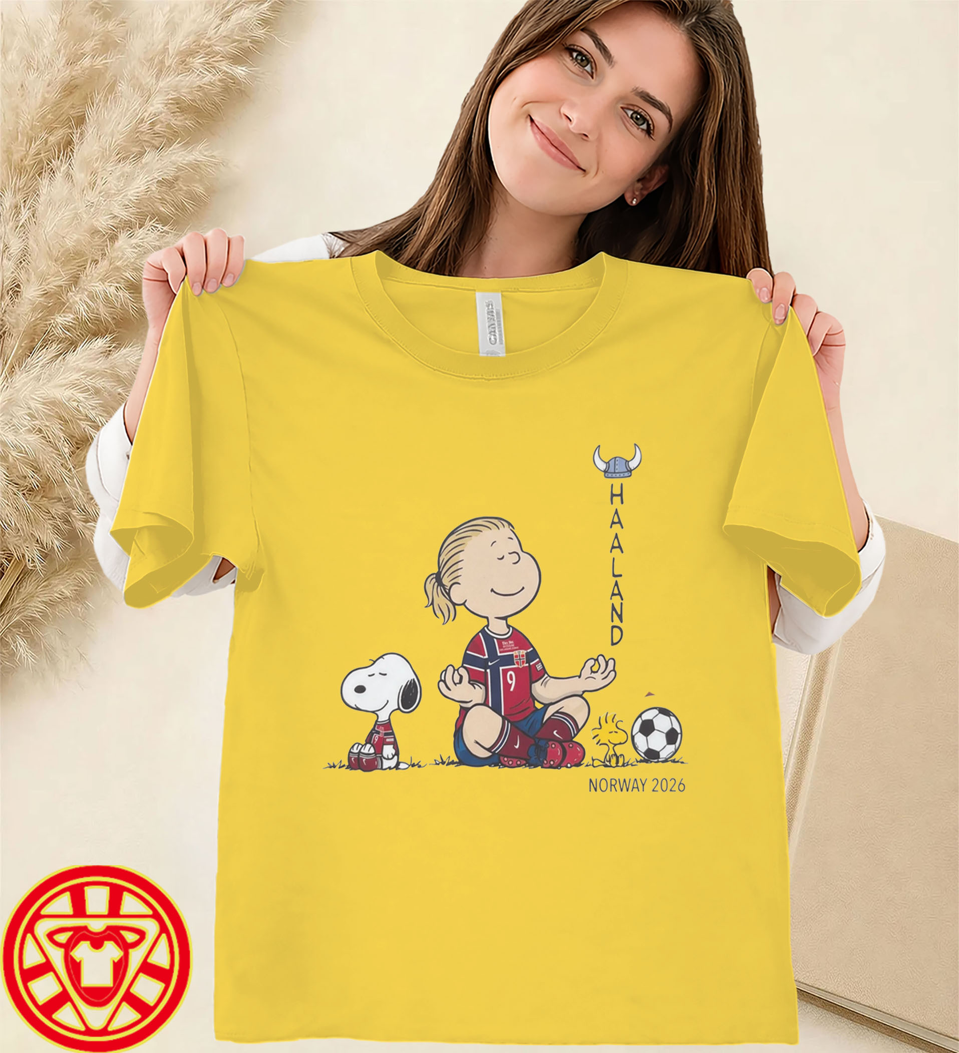 Snoopy Norway 2026 Soccer Fan Art-women-design