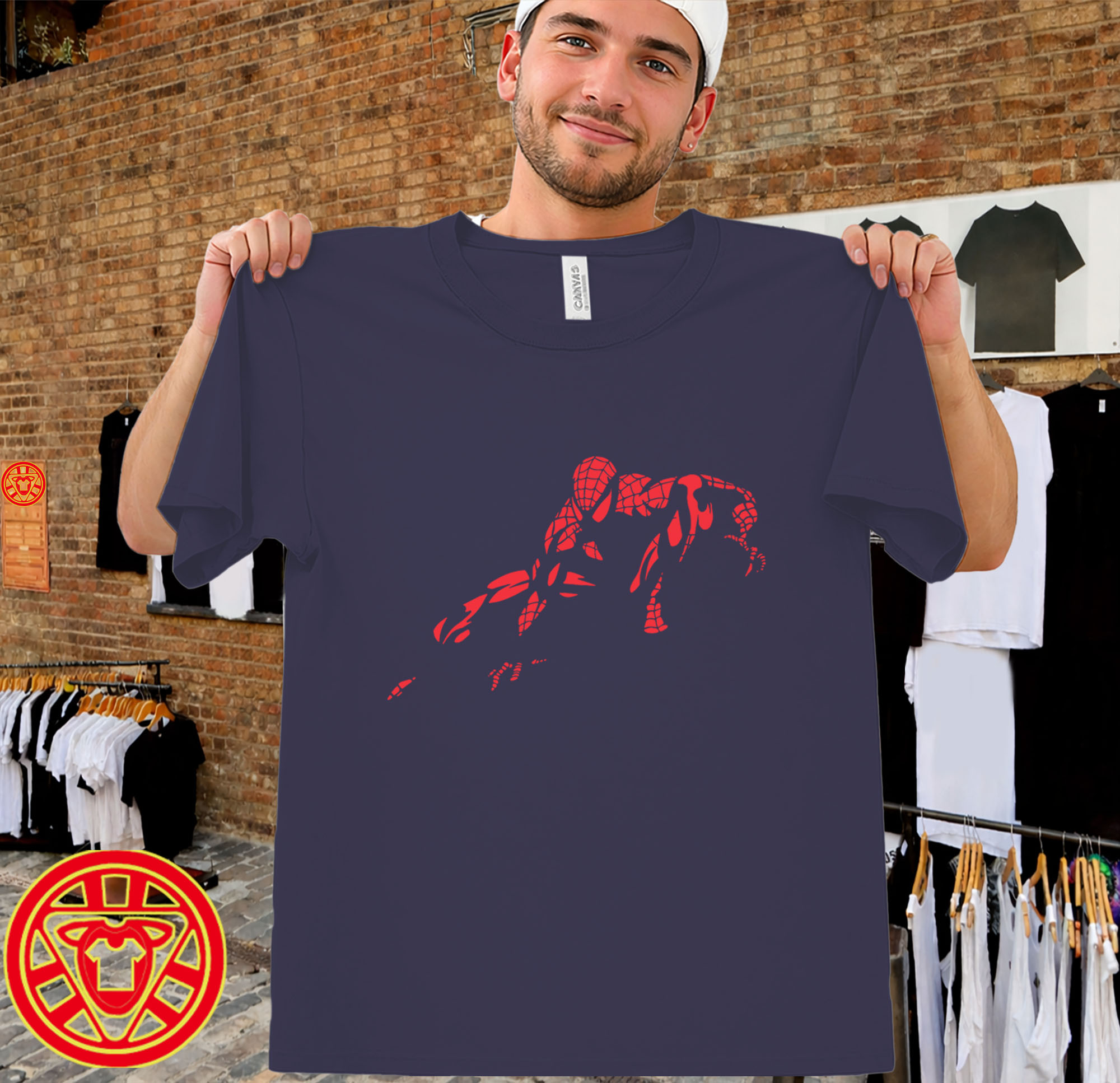 Spider-Man Vintage Paris Premiere Fan Event Shirt men-design