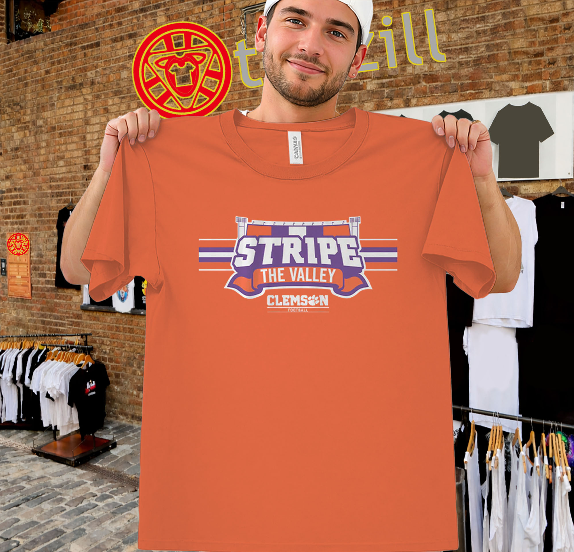 Stripe The Valley Shirt – Clemson Football Graphic Tee